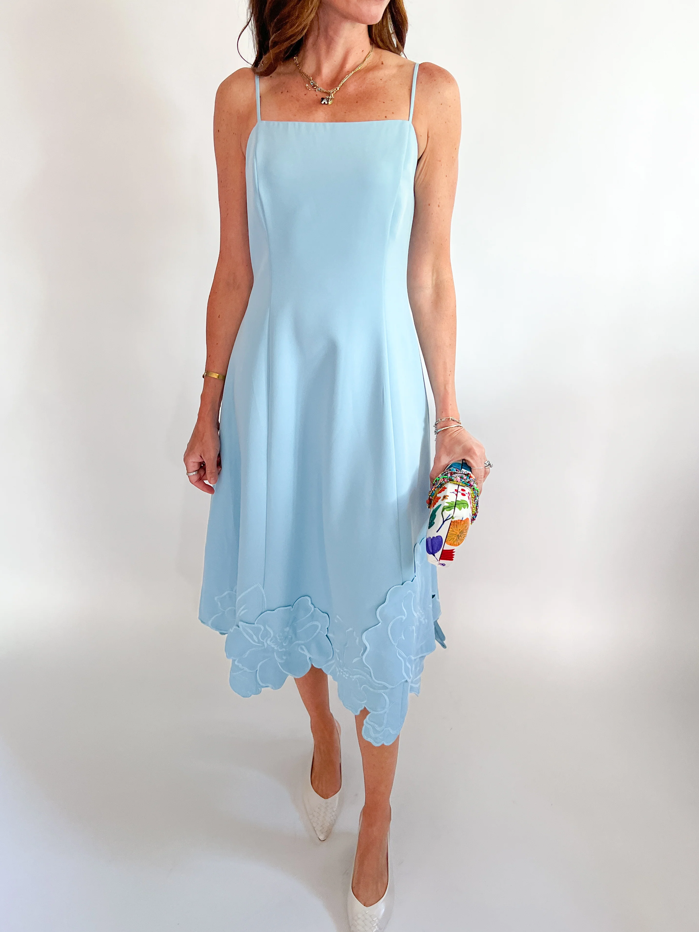 Floral Sleeveless Midi Dress