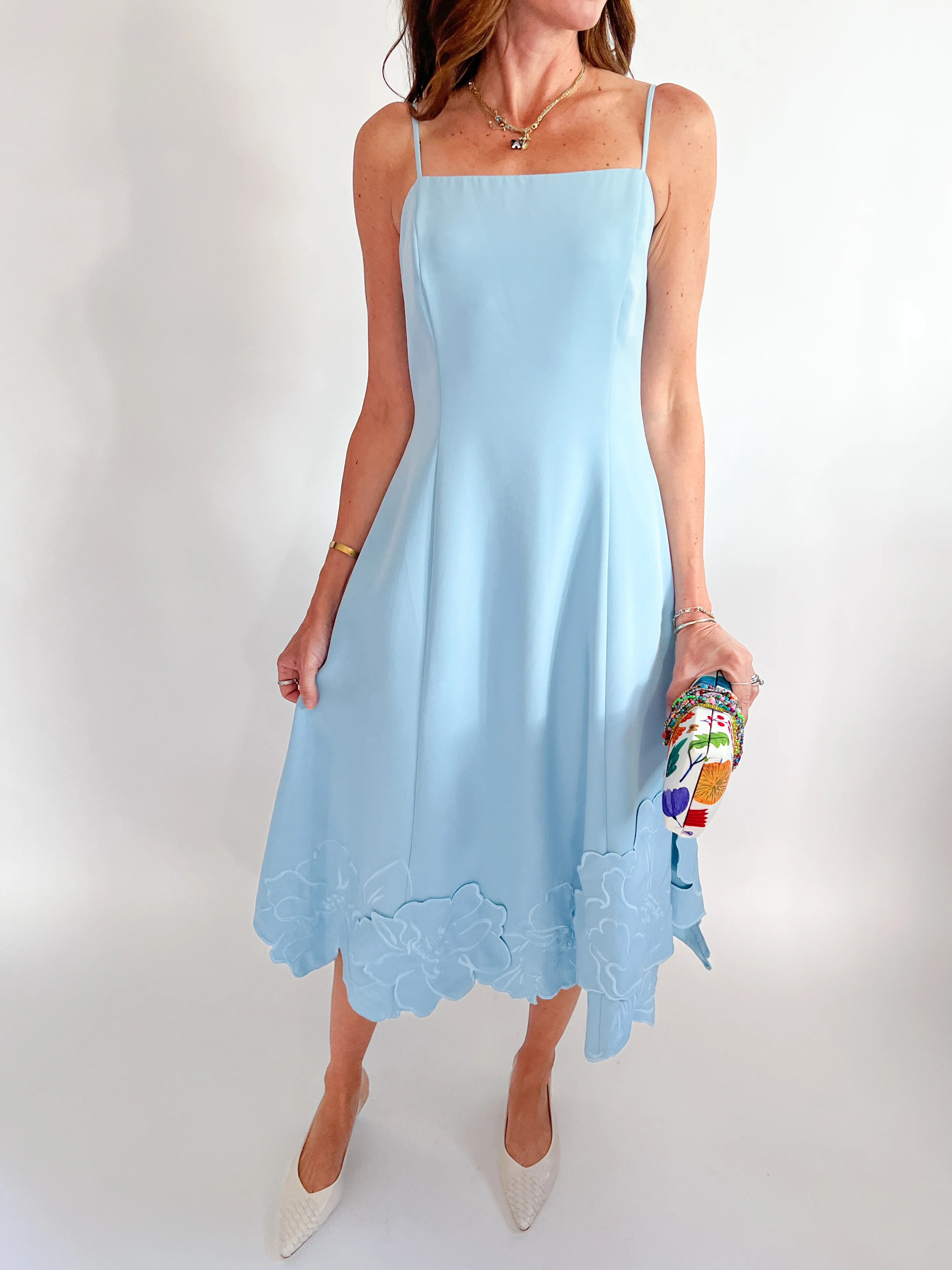 Floral Sleeveless Midi Dress - Image 2