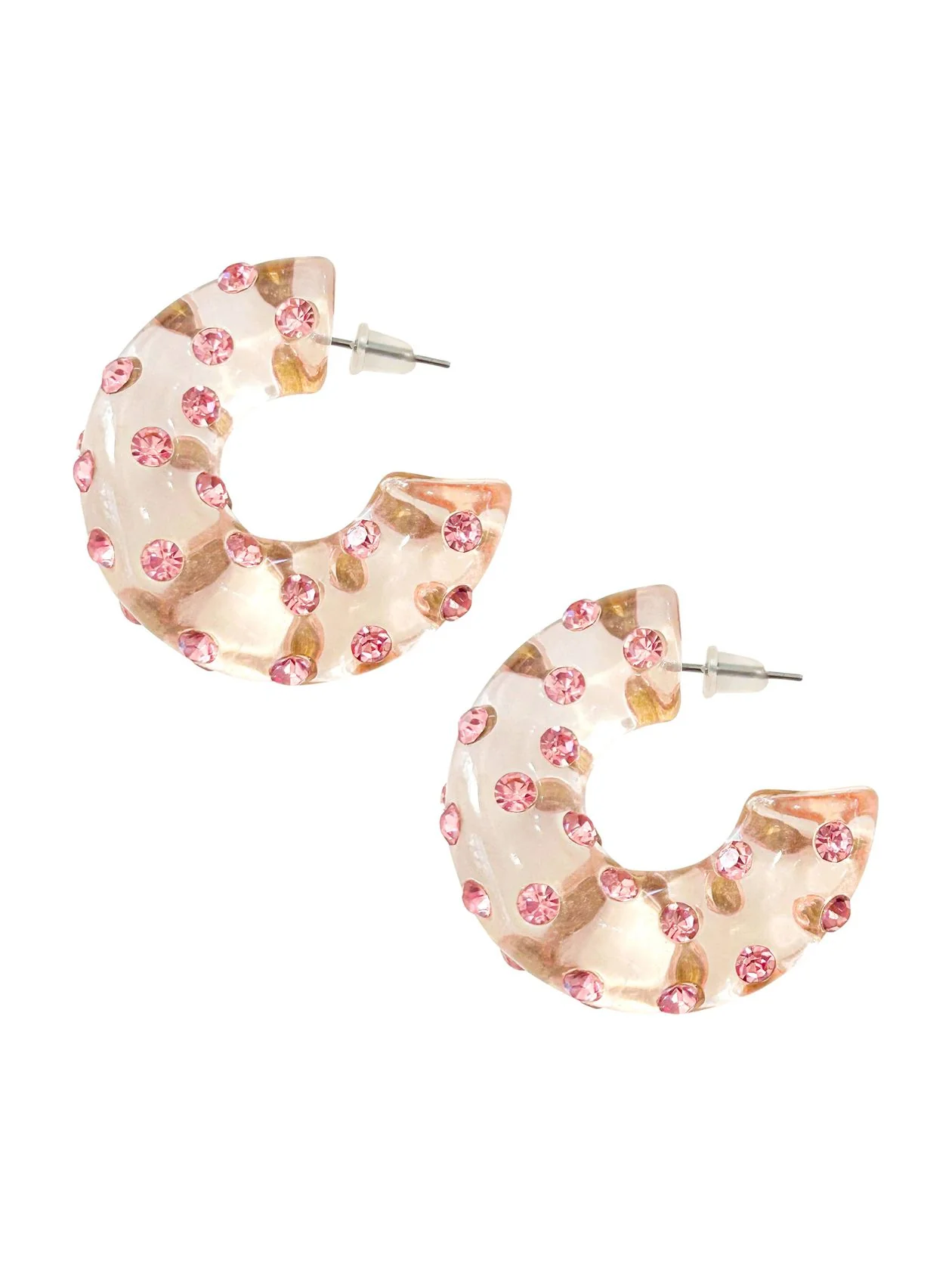 Aiden Gem Hoop Earrings - Image 3
