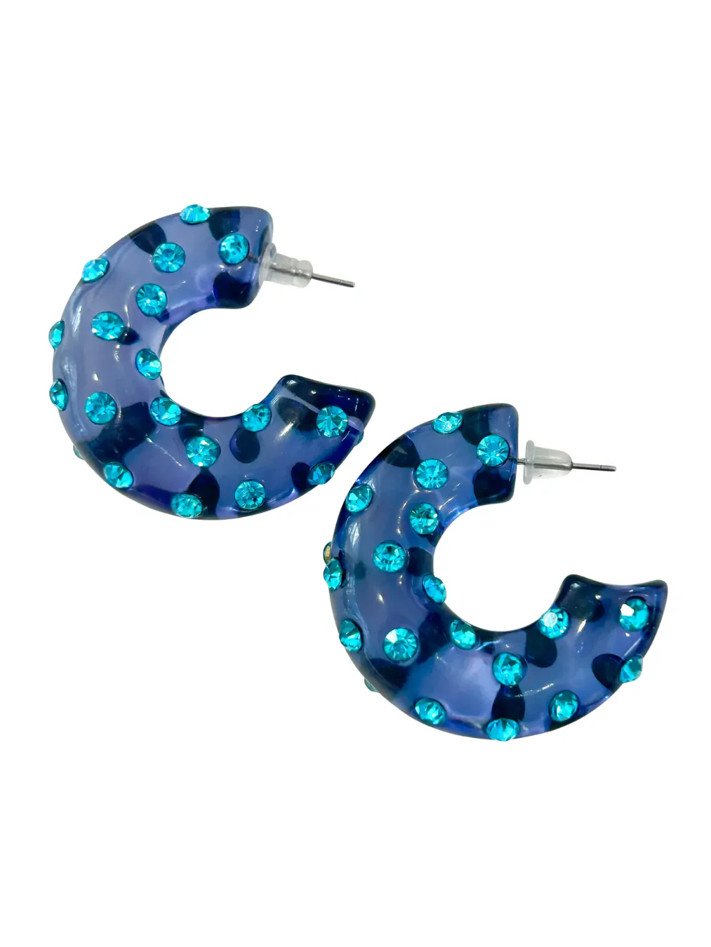 Aiden Gem Hoop Earrings - Image 5