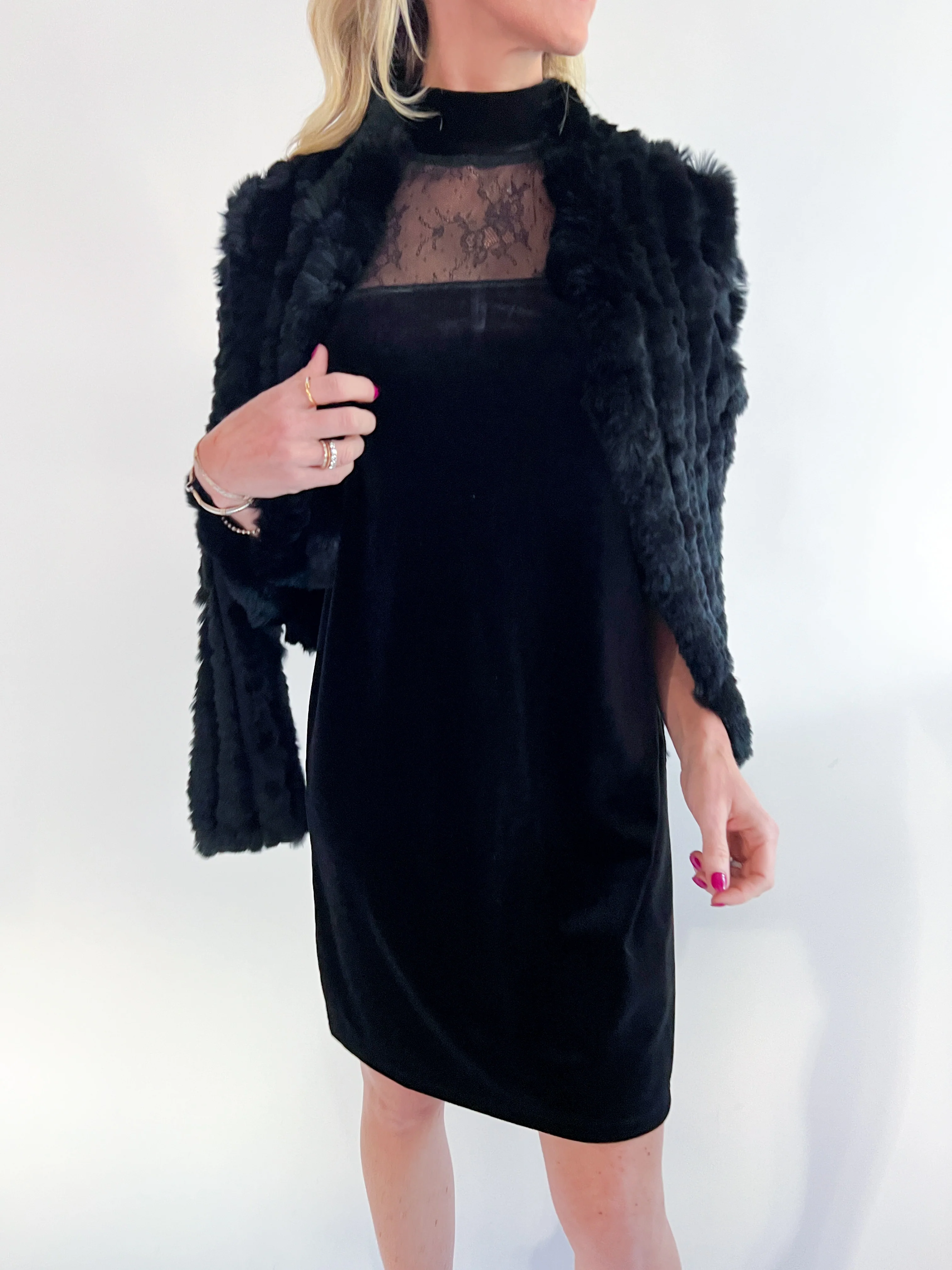 Anne Mock Neck Shift Dress - Image 3