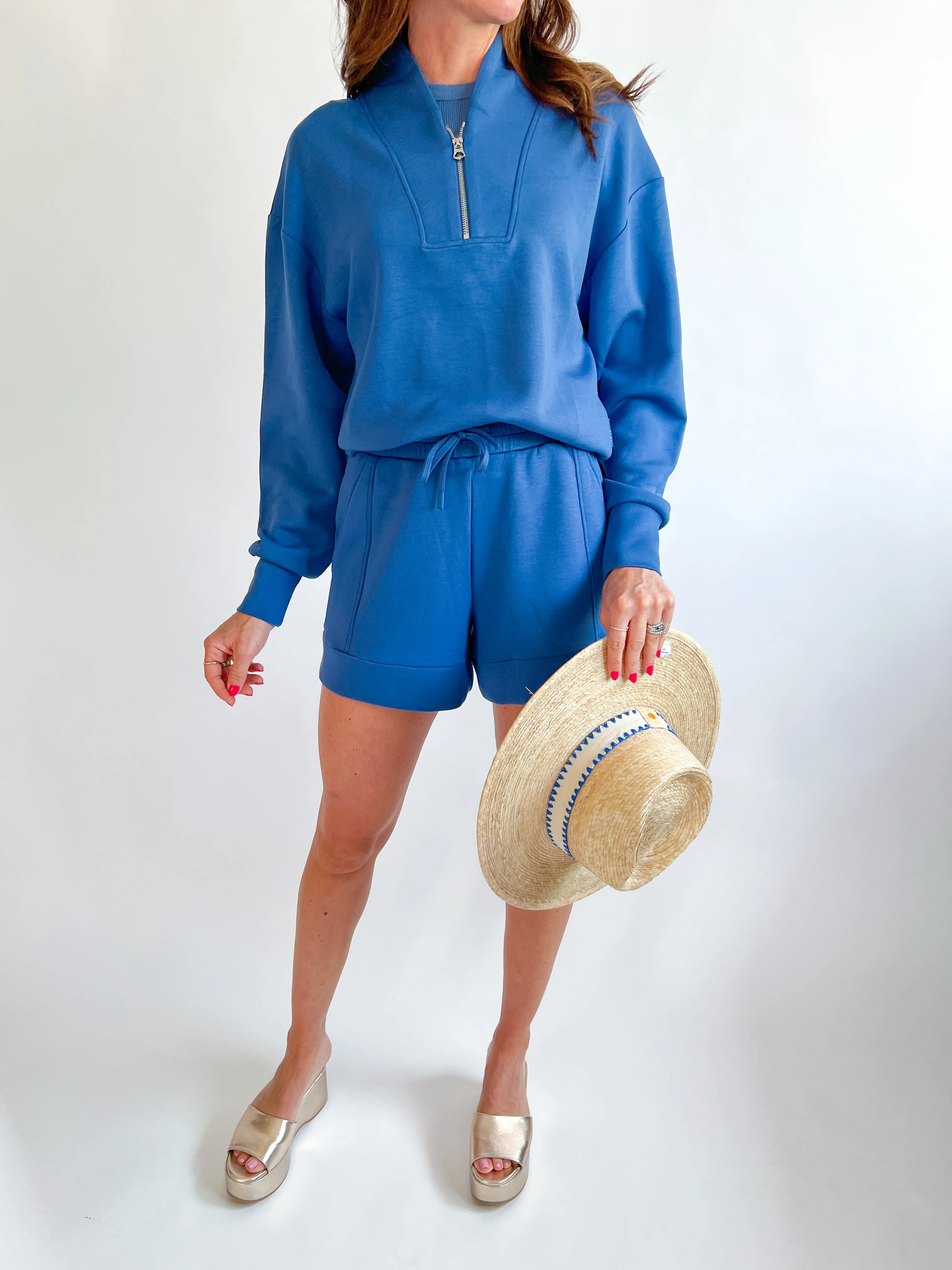 Bijou Blue Atrium High Rise Short 4.5 - Image 2
