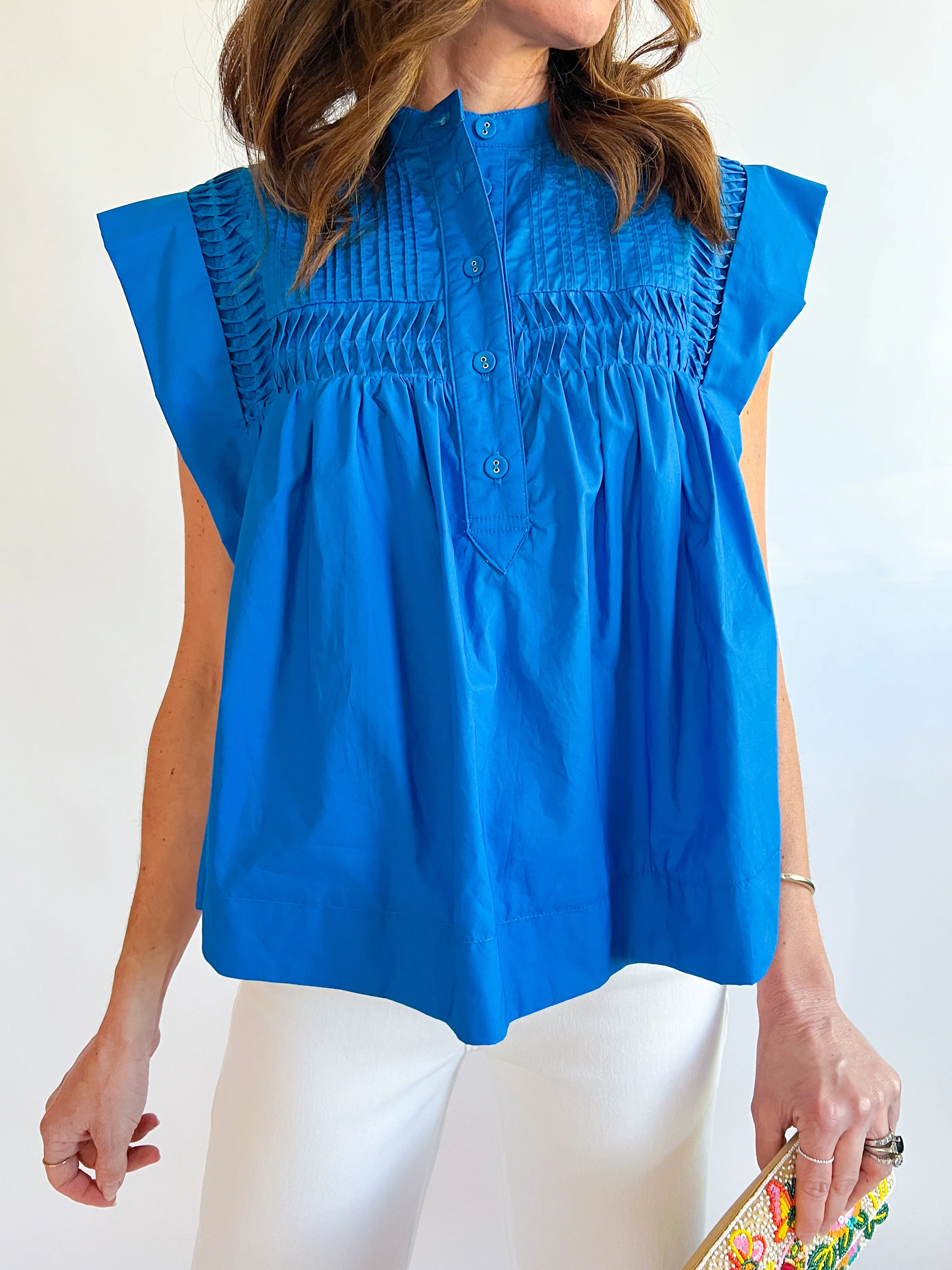 Poplin Smock Top