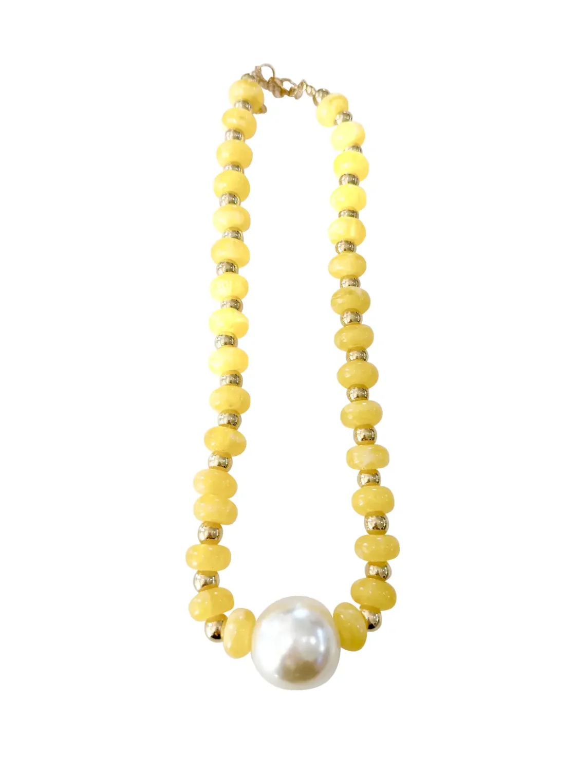 Aylani Beaded Pearl Necklace - Image 3