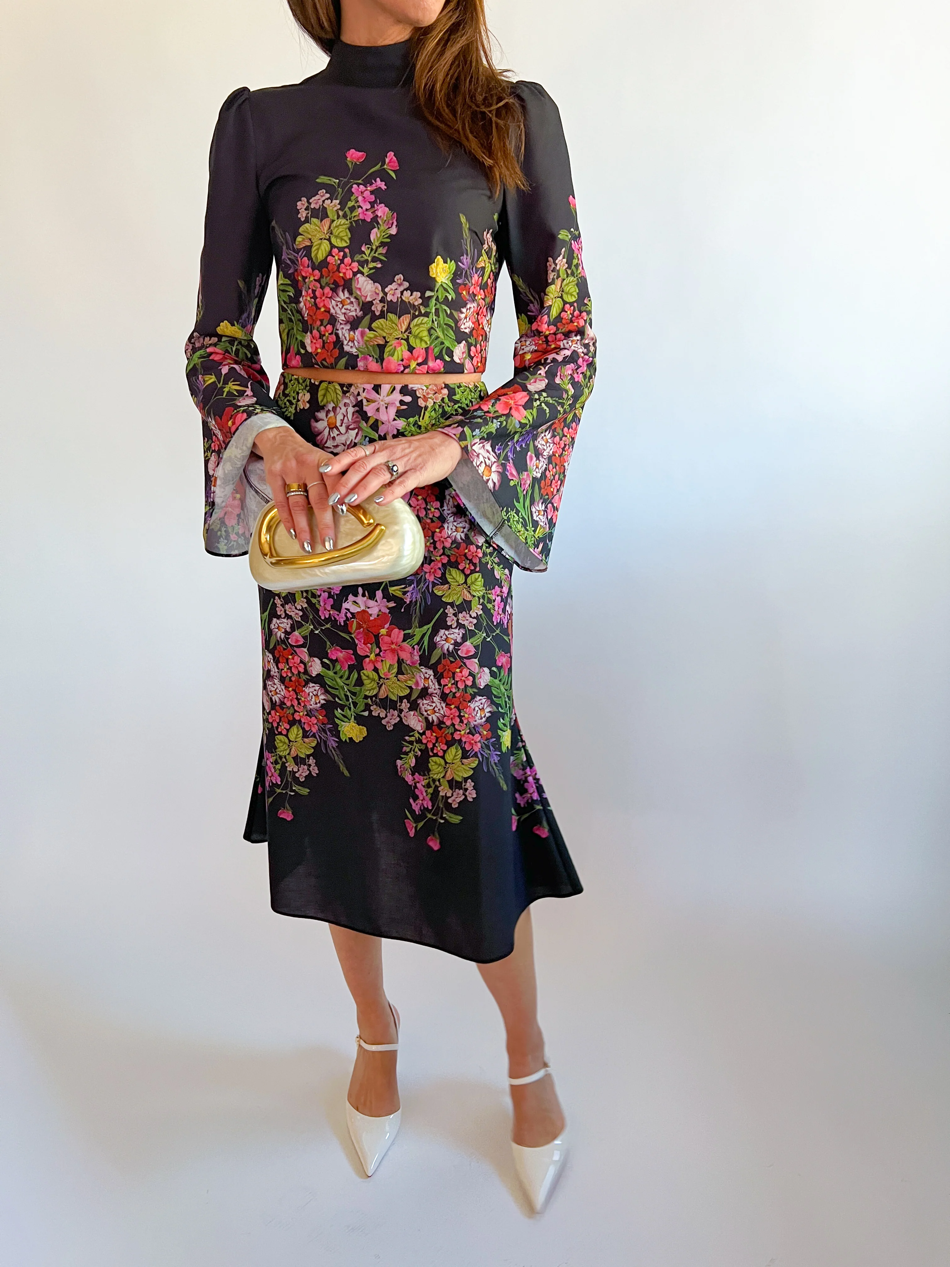 Belle Floral Print Skirt