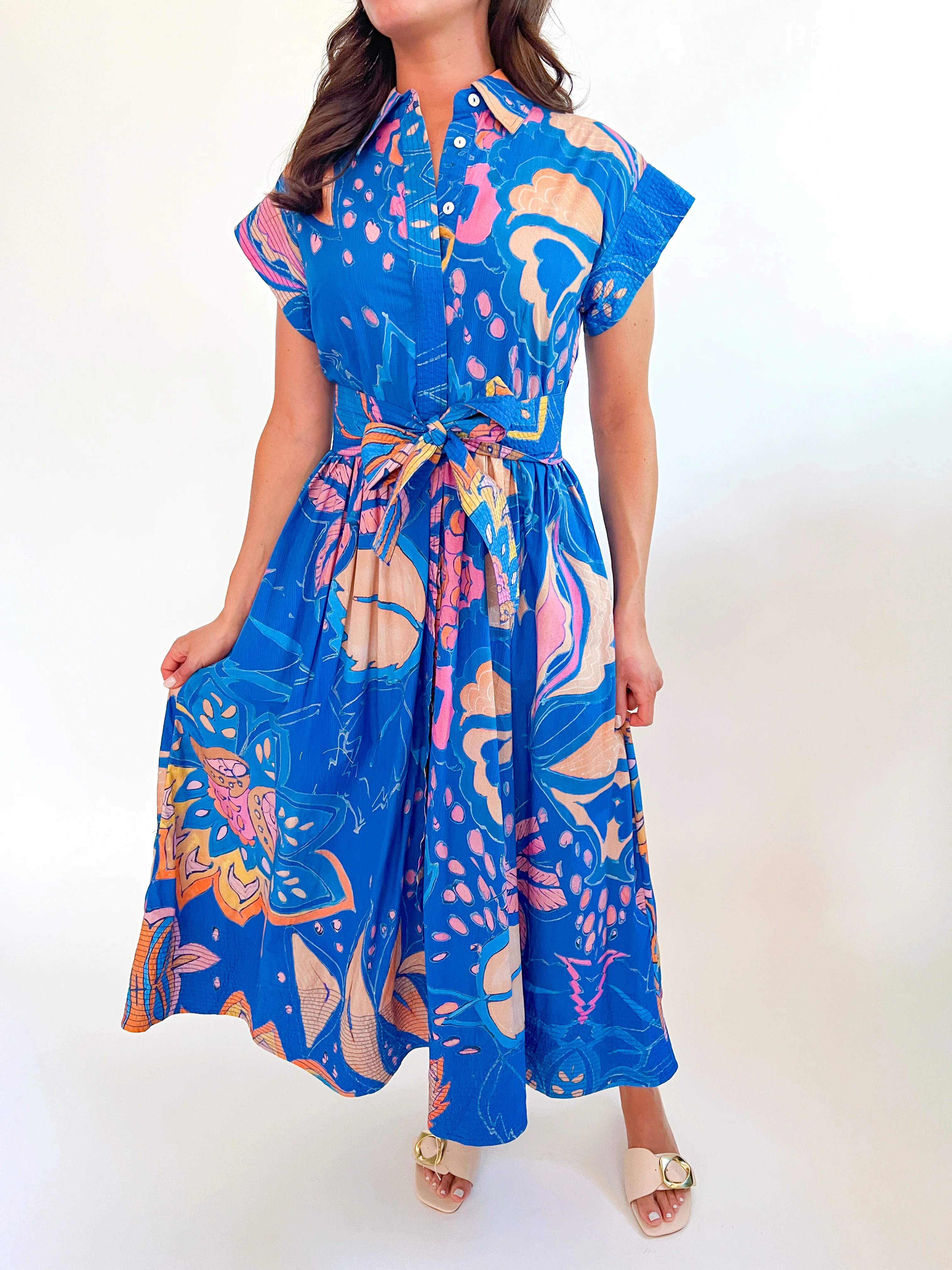 Belted Shirt Dress