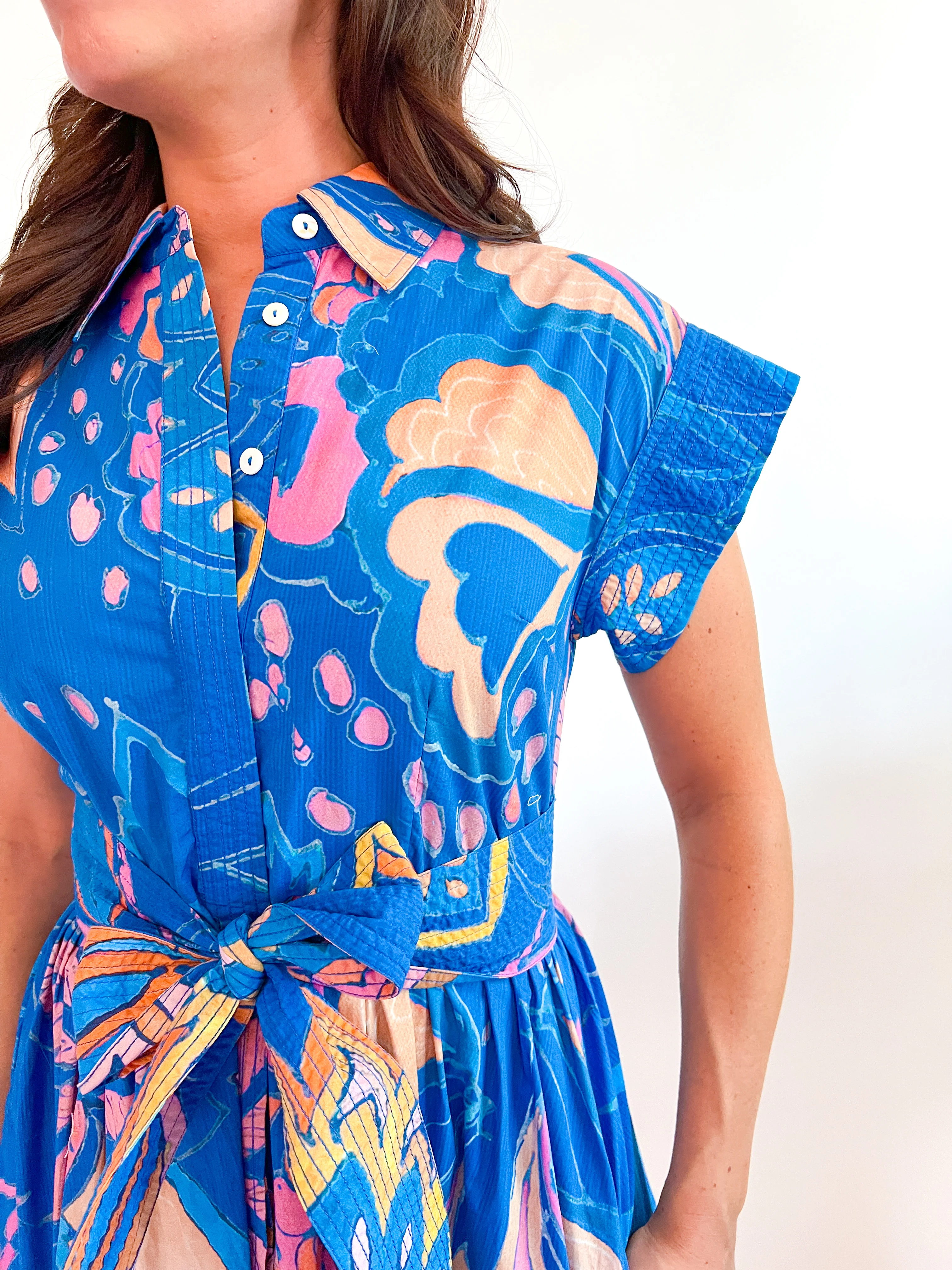 Belted Shirt Dress - Image 3