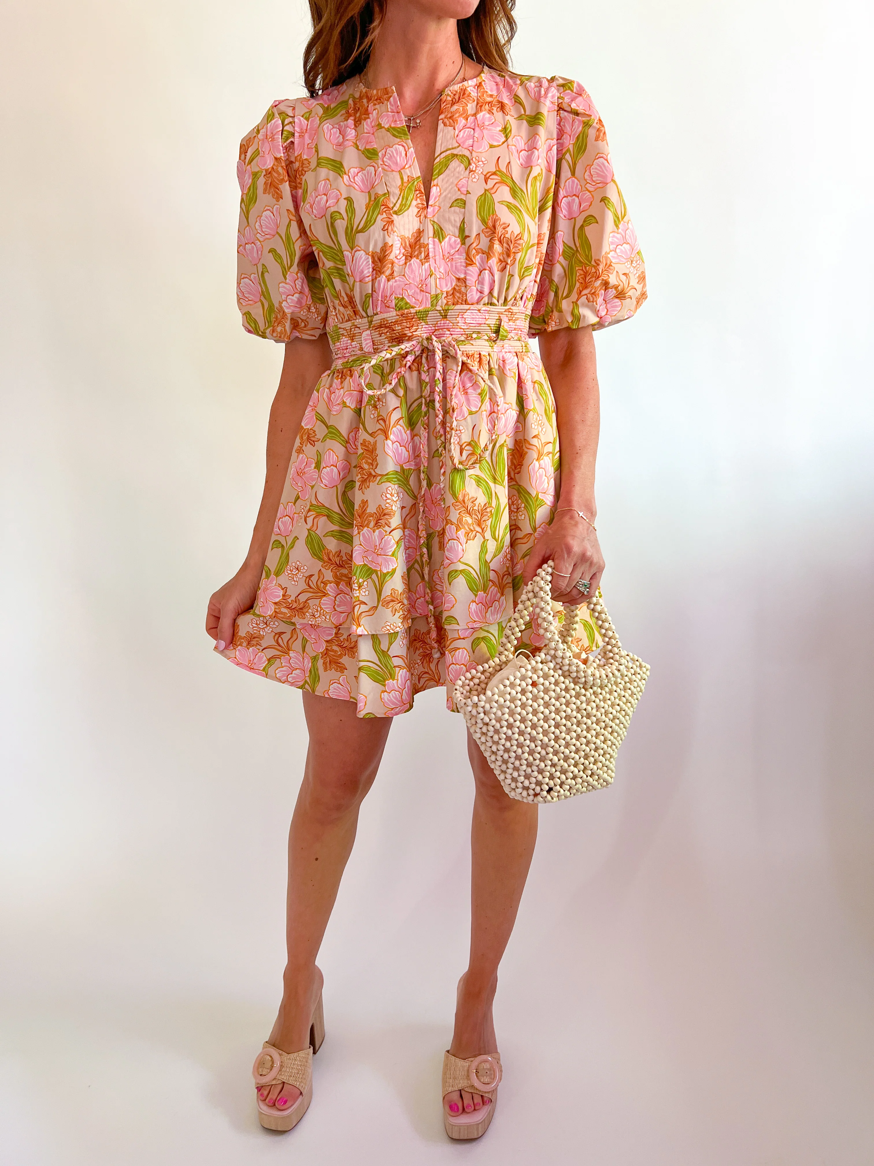 Meadow Puff Sleeve Tiered Mini Dress - Image 3