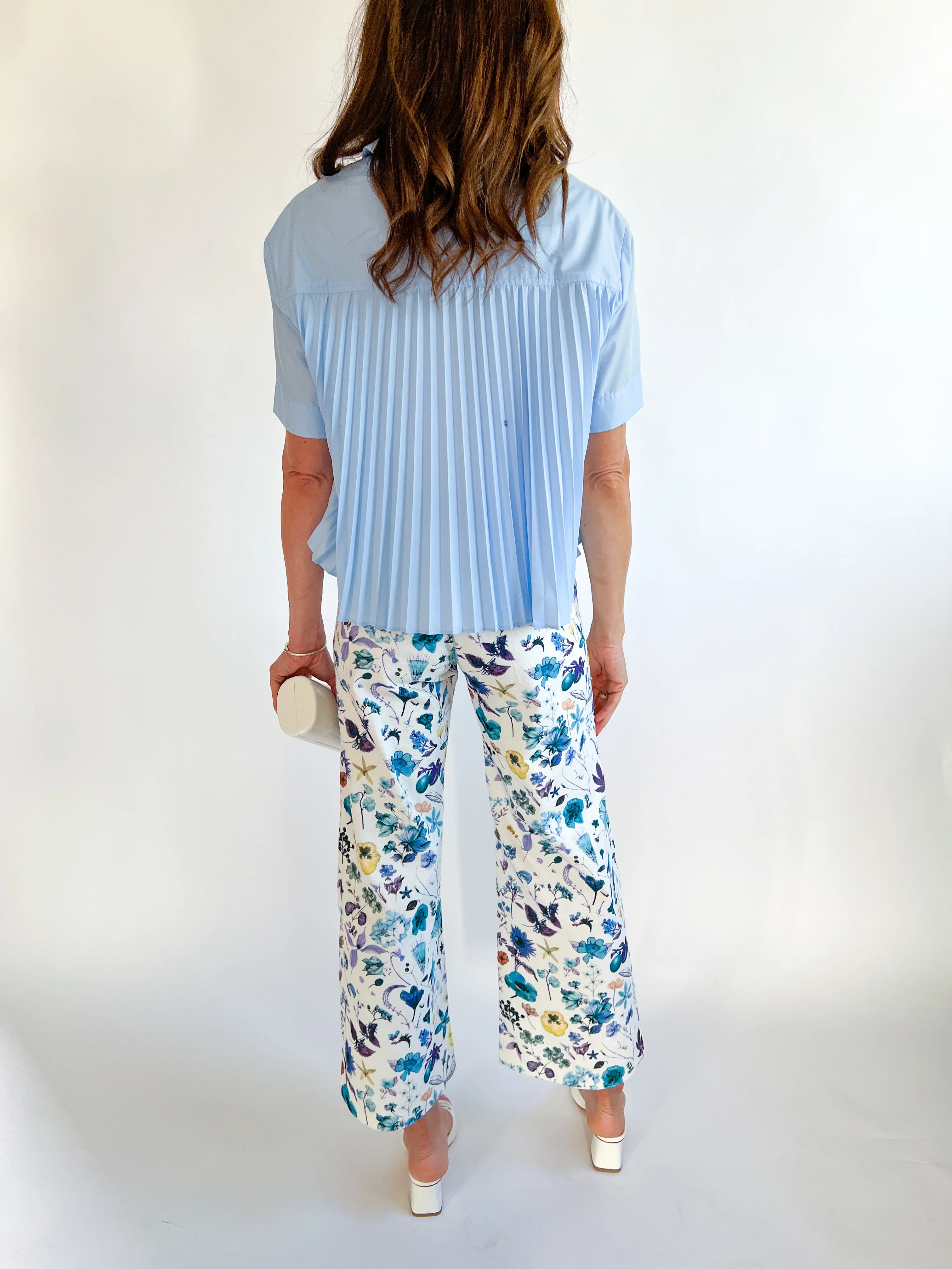 Blue Floral Pants - Image 3