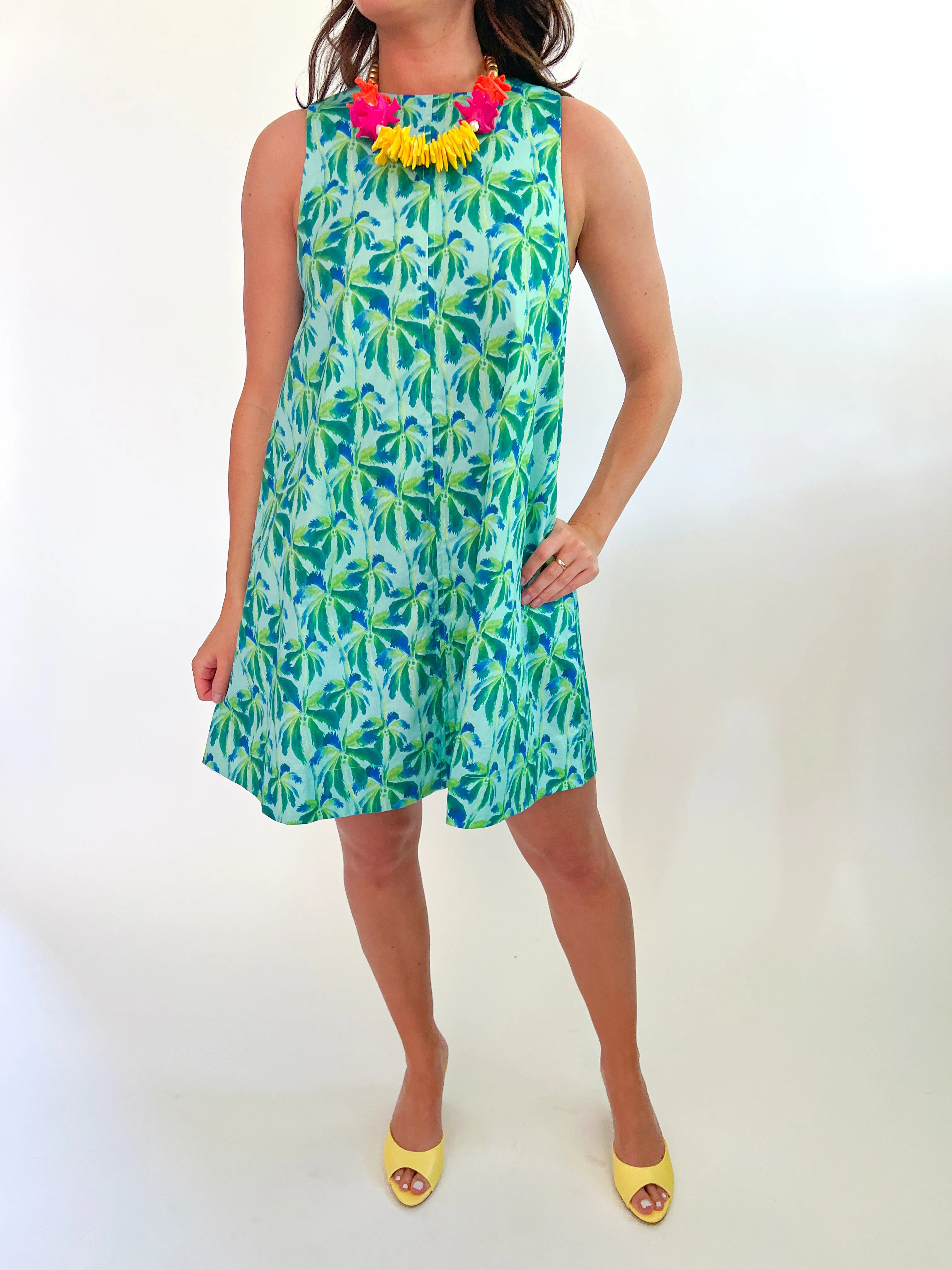 Blue Multi Mini Dress - Image 3