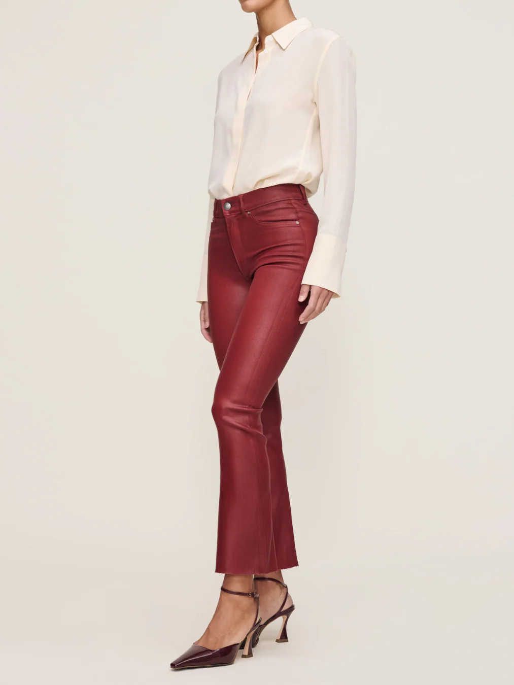 Cherry Coated Bridget Cropped Jeans - Image 2