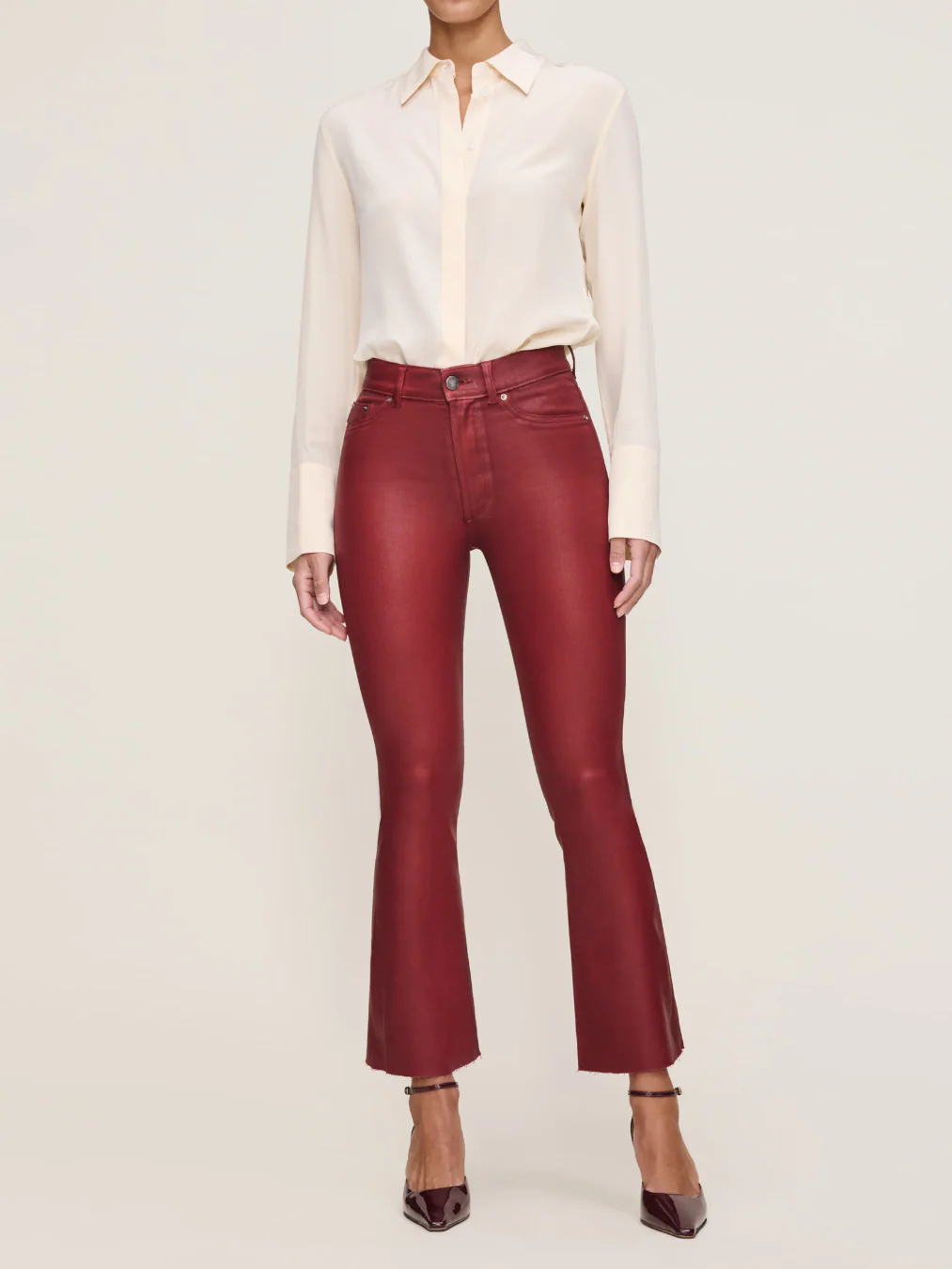 Cherry Coated Bridget Cropped Jeans - Image 3