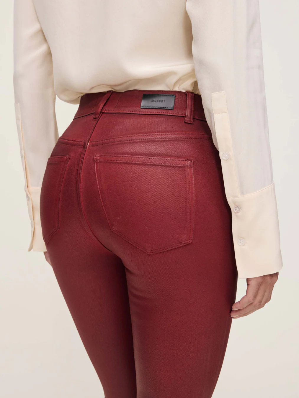 Cherry Coated Bridget Cropped Jeans - Image 6