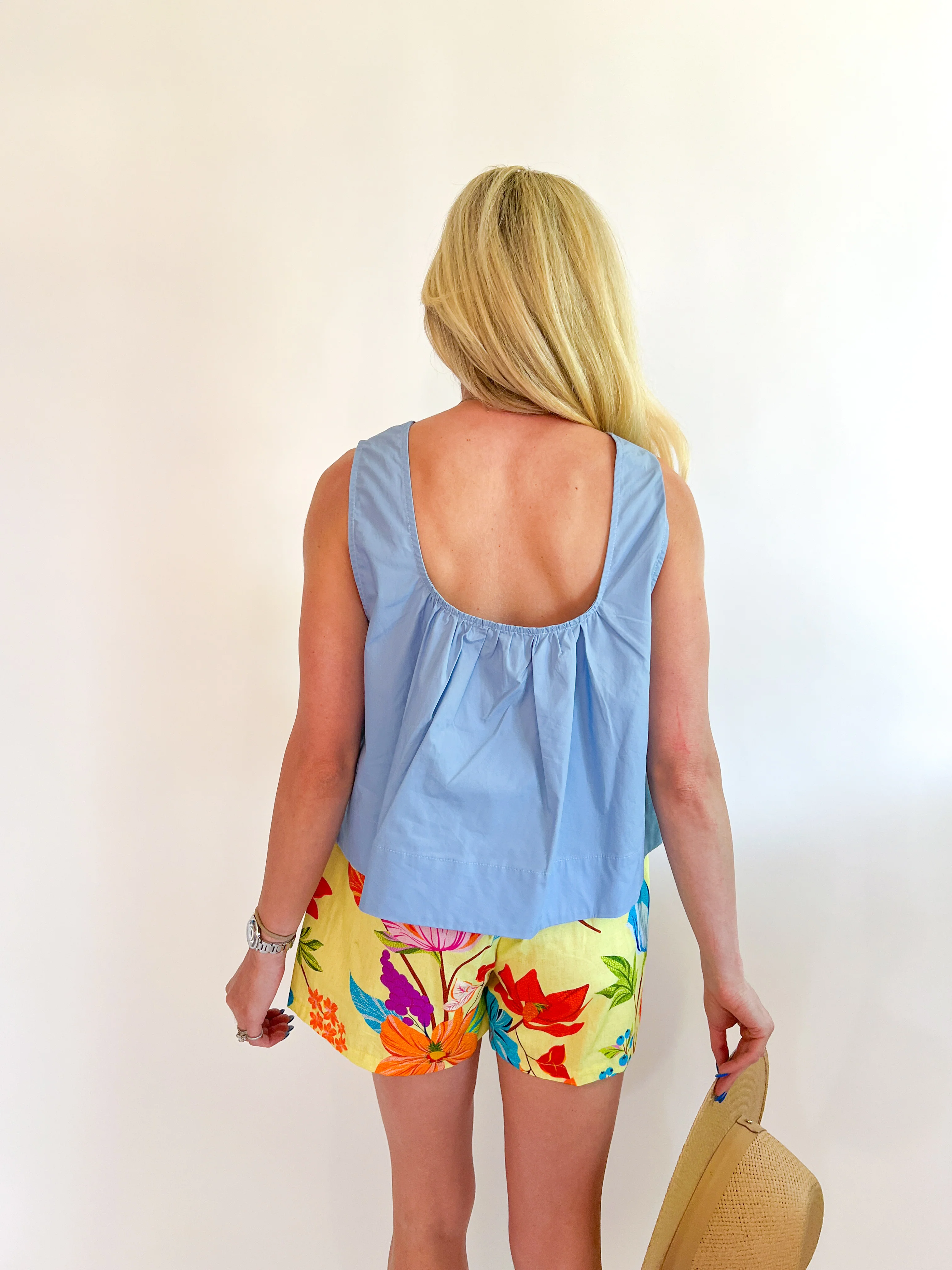 Citrus Garden Iris Shorts - Image 4