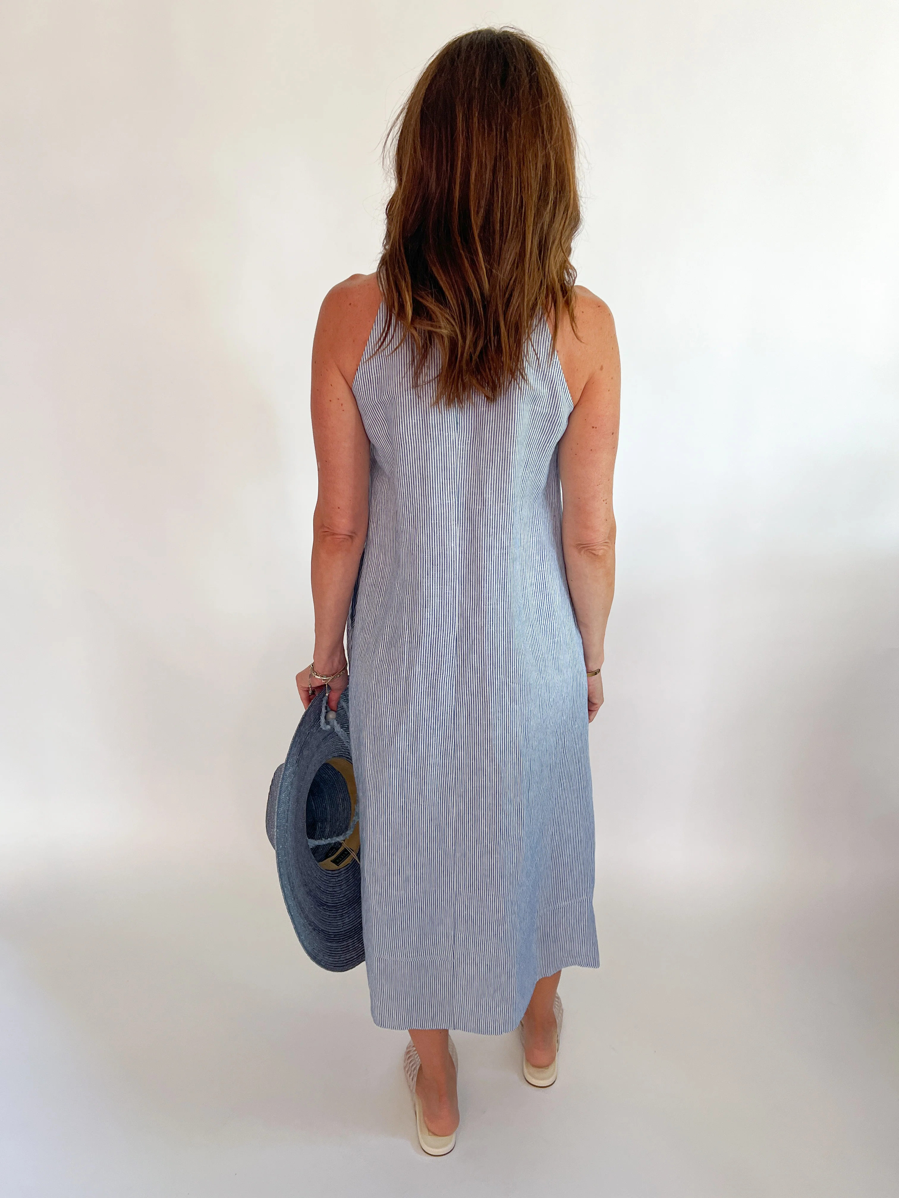Clara Collared A-Line Maxi Dress - Image 3