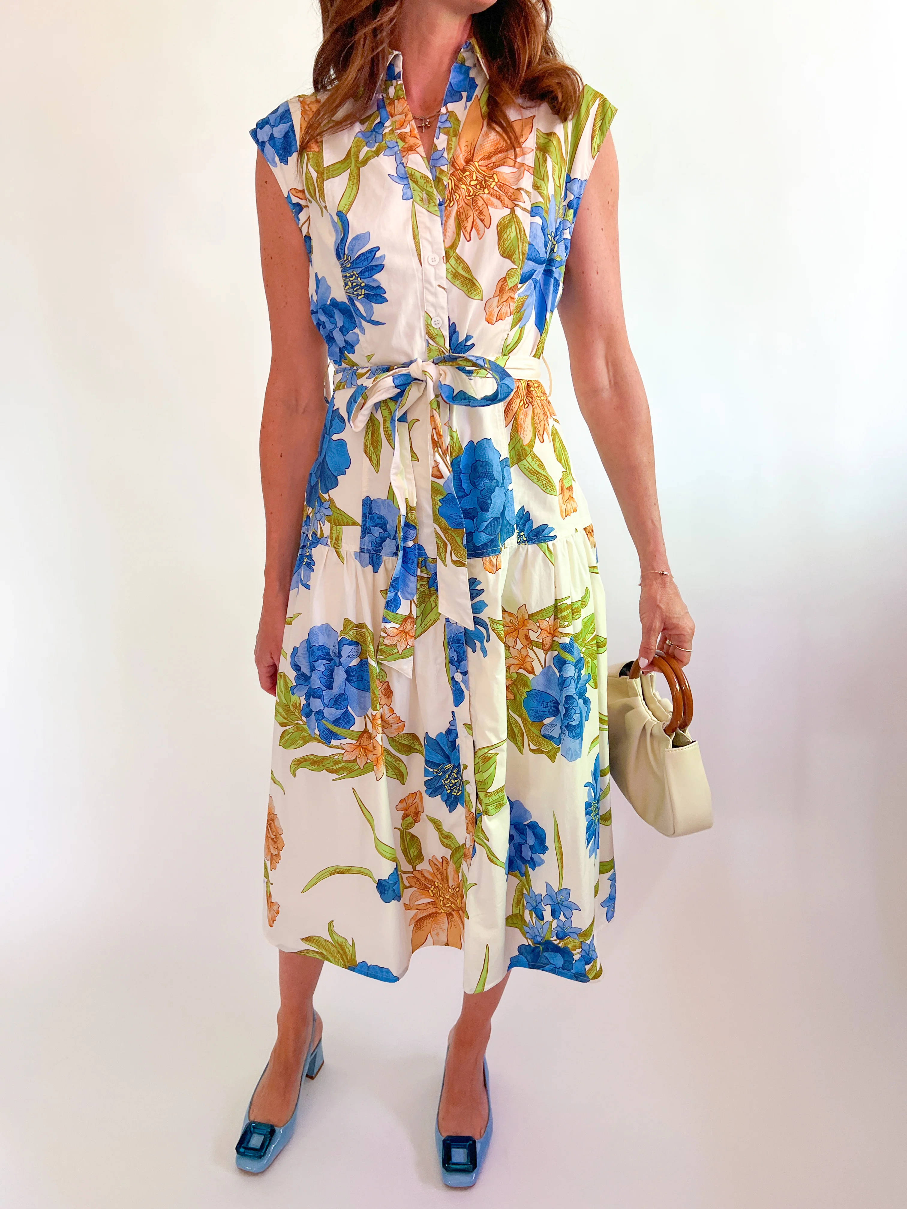 Kacie Self Tie Midi Dress - Image 2