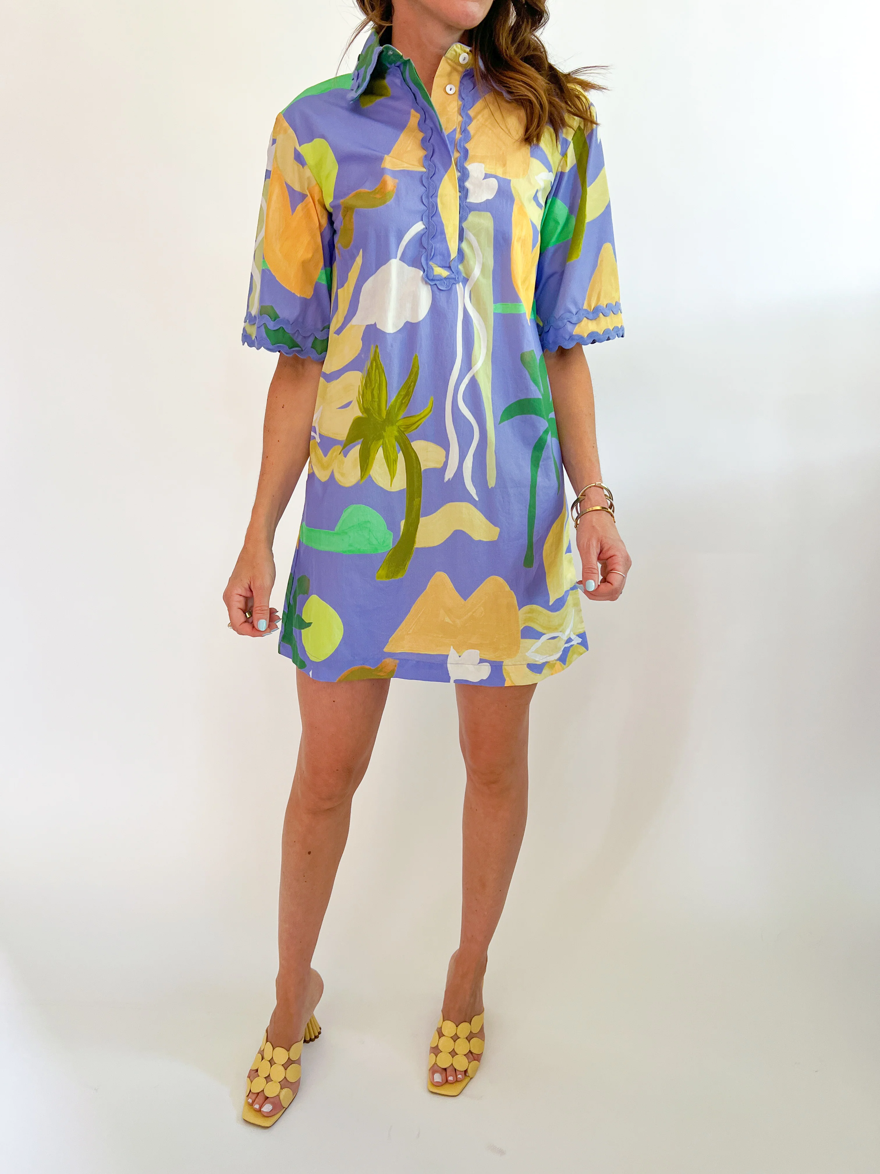 Paradise Collared Mini Dress - Image 2