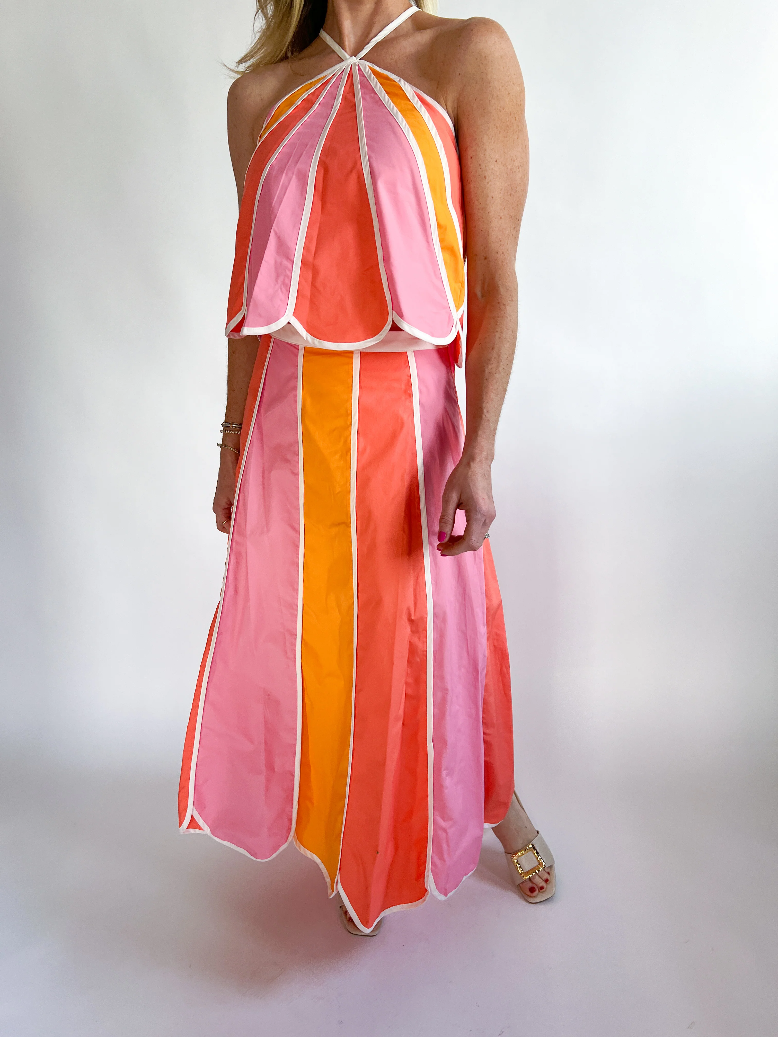 London Scalloped Edges Halter Top - Image 3