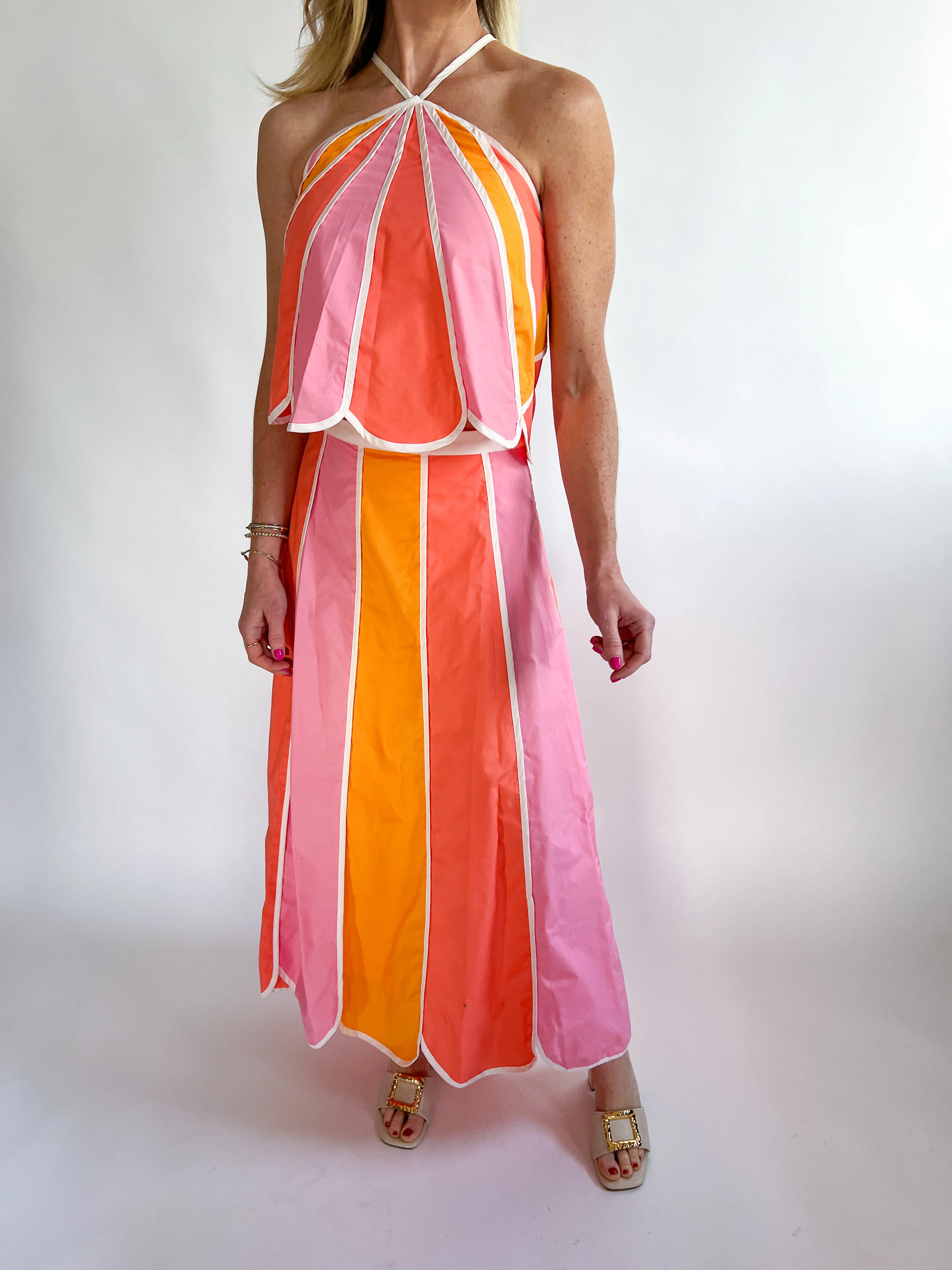 London Scalloped Edges Halter Top - Image 4