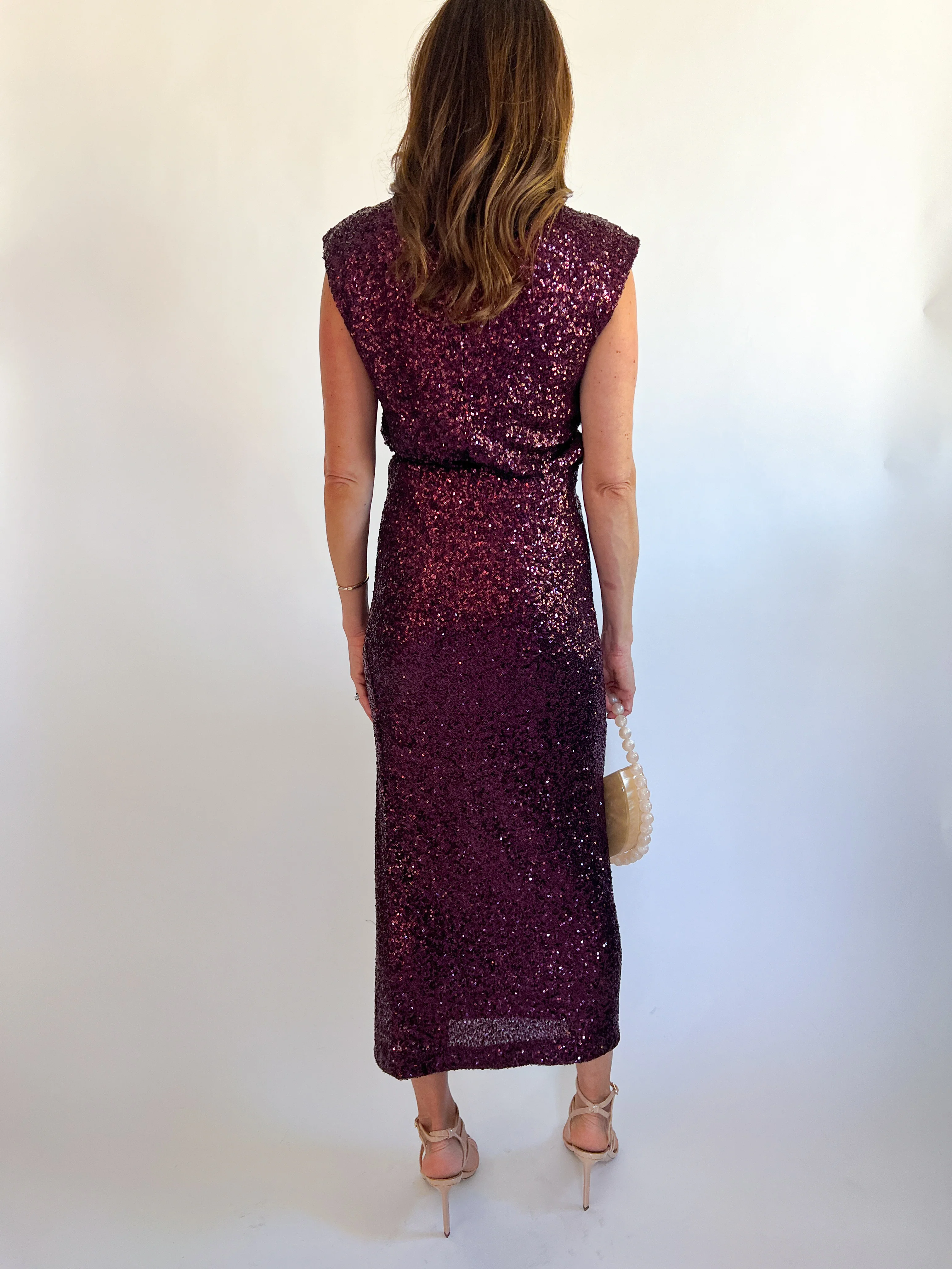 Eggplant Cora Sequin Skirt - Image 2
