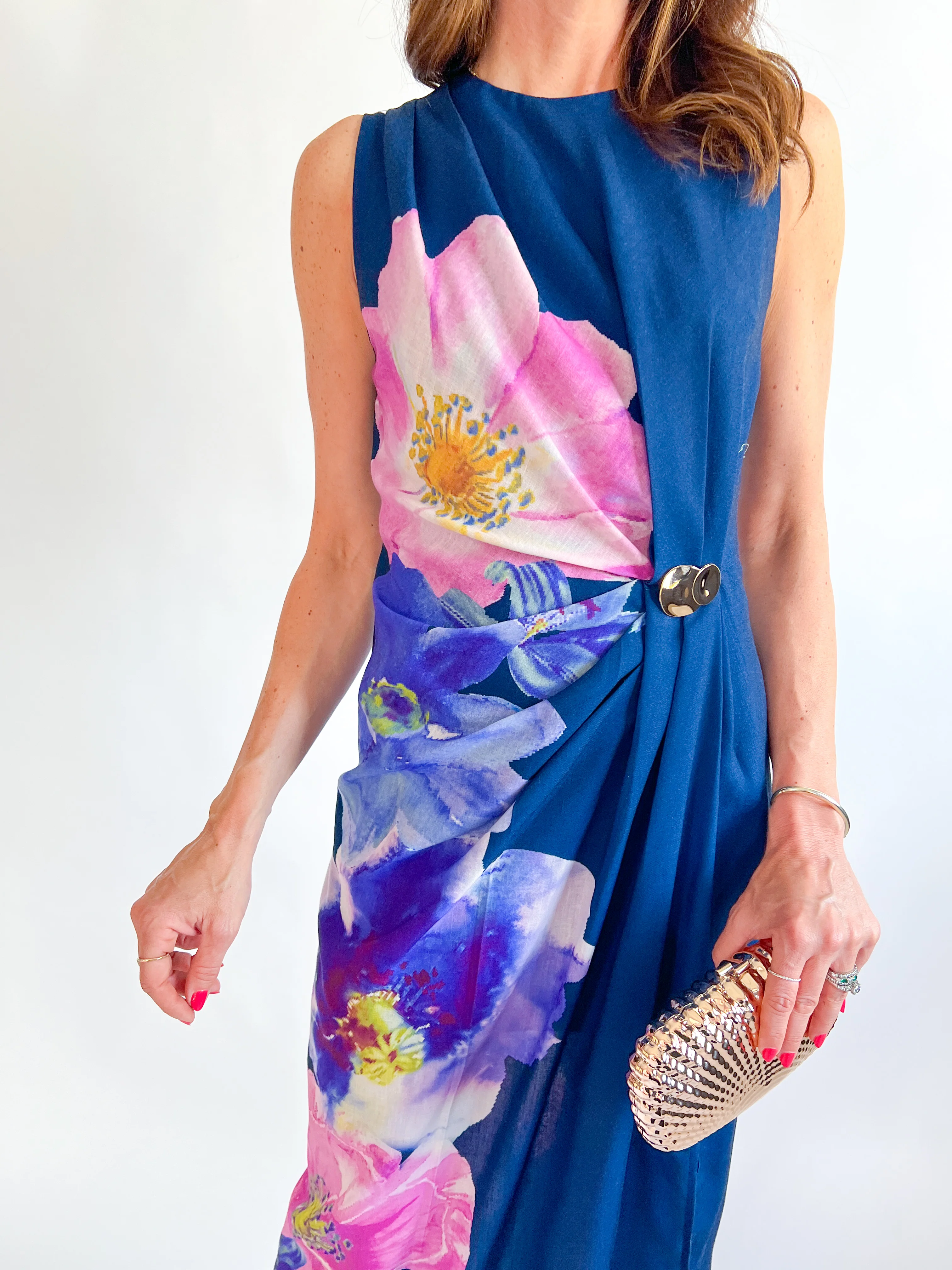 Floral Detailed Midi Dress - Image 4