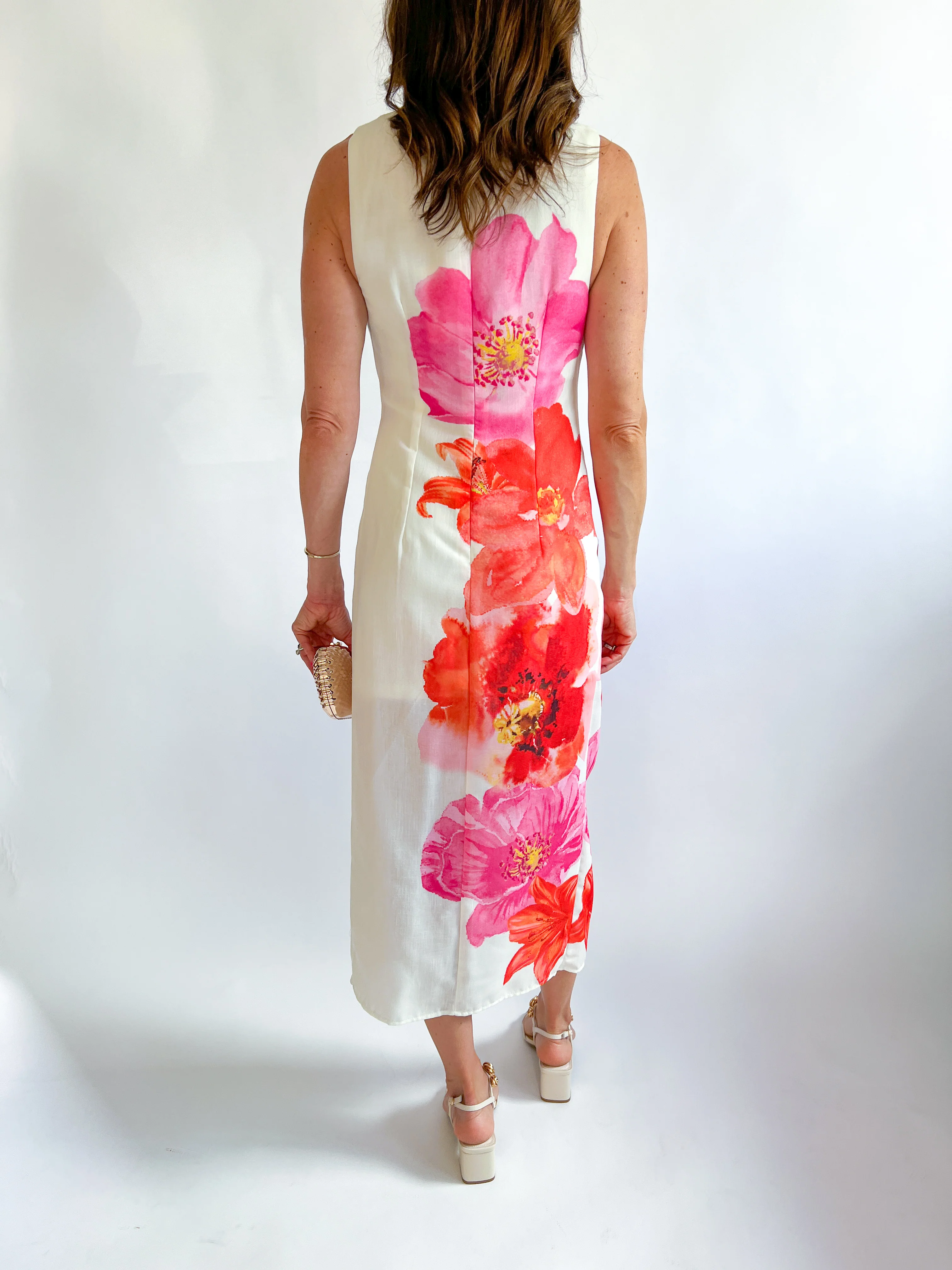 Floral Detailed Midi Dress - Image 6