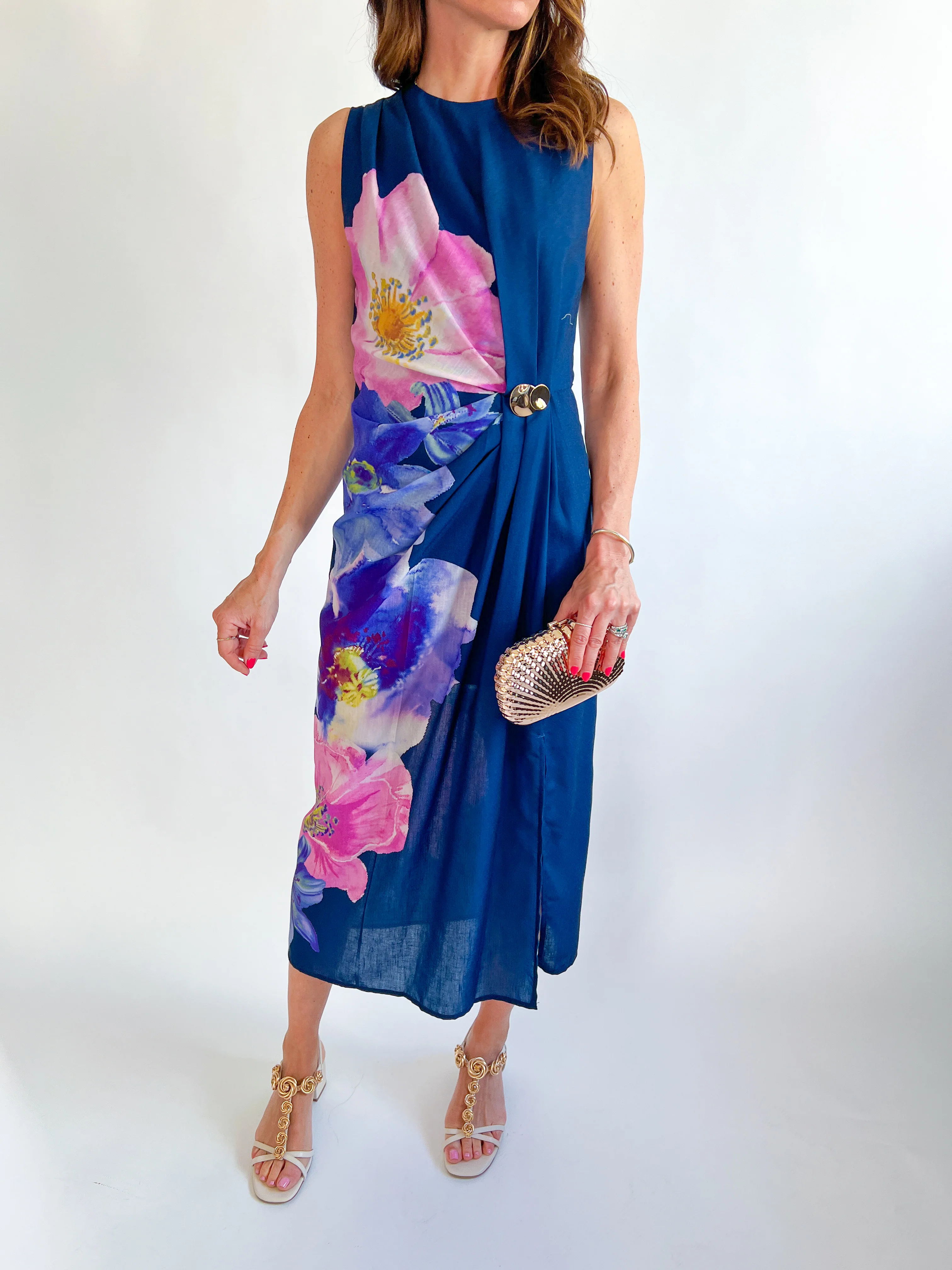Floral Detailed Midi Dress - Image 7