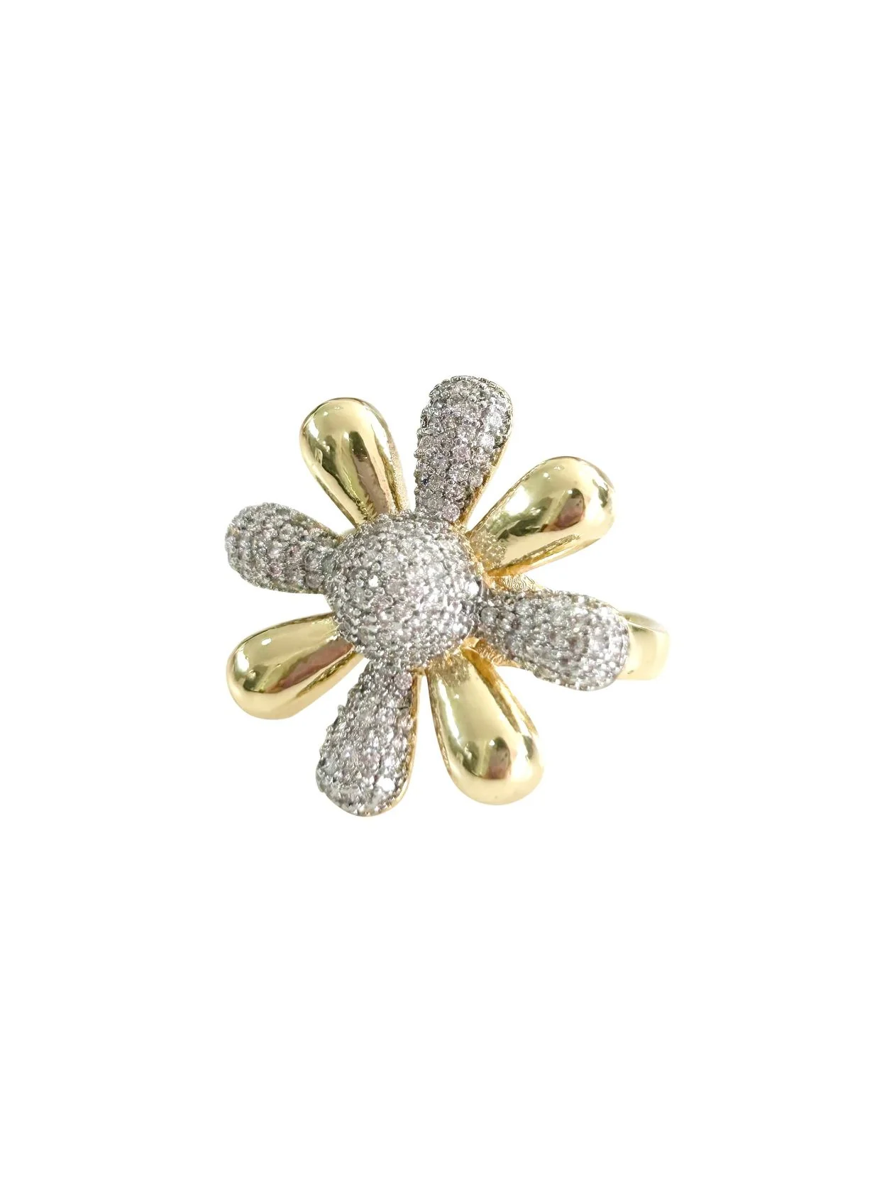 Ellery Gold Flower Statement Ring