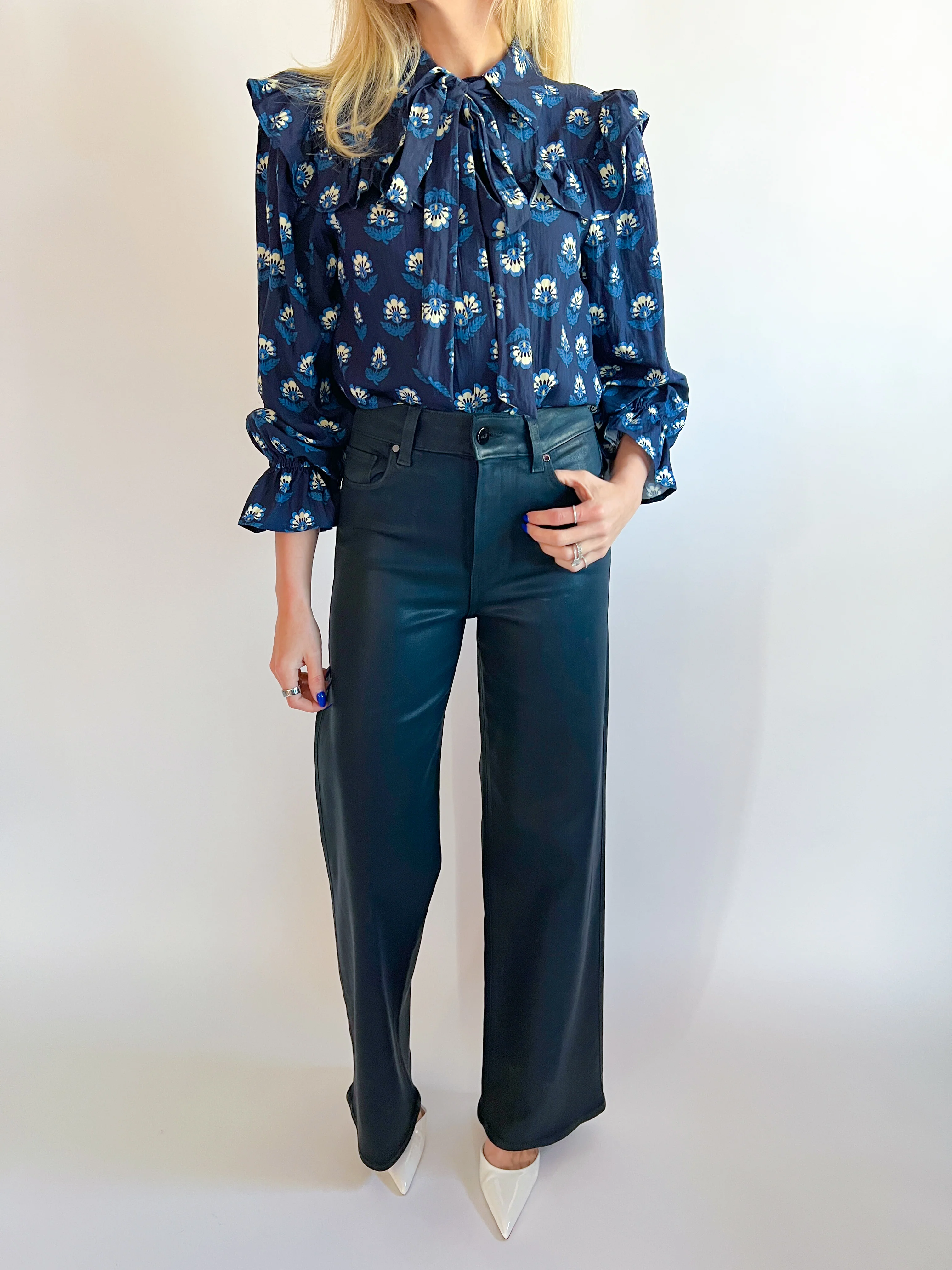 Kameron Ruffle Button Down Blouse - Image 2