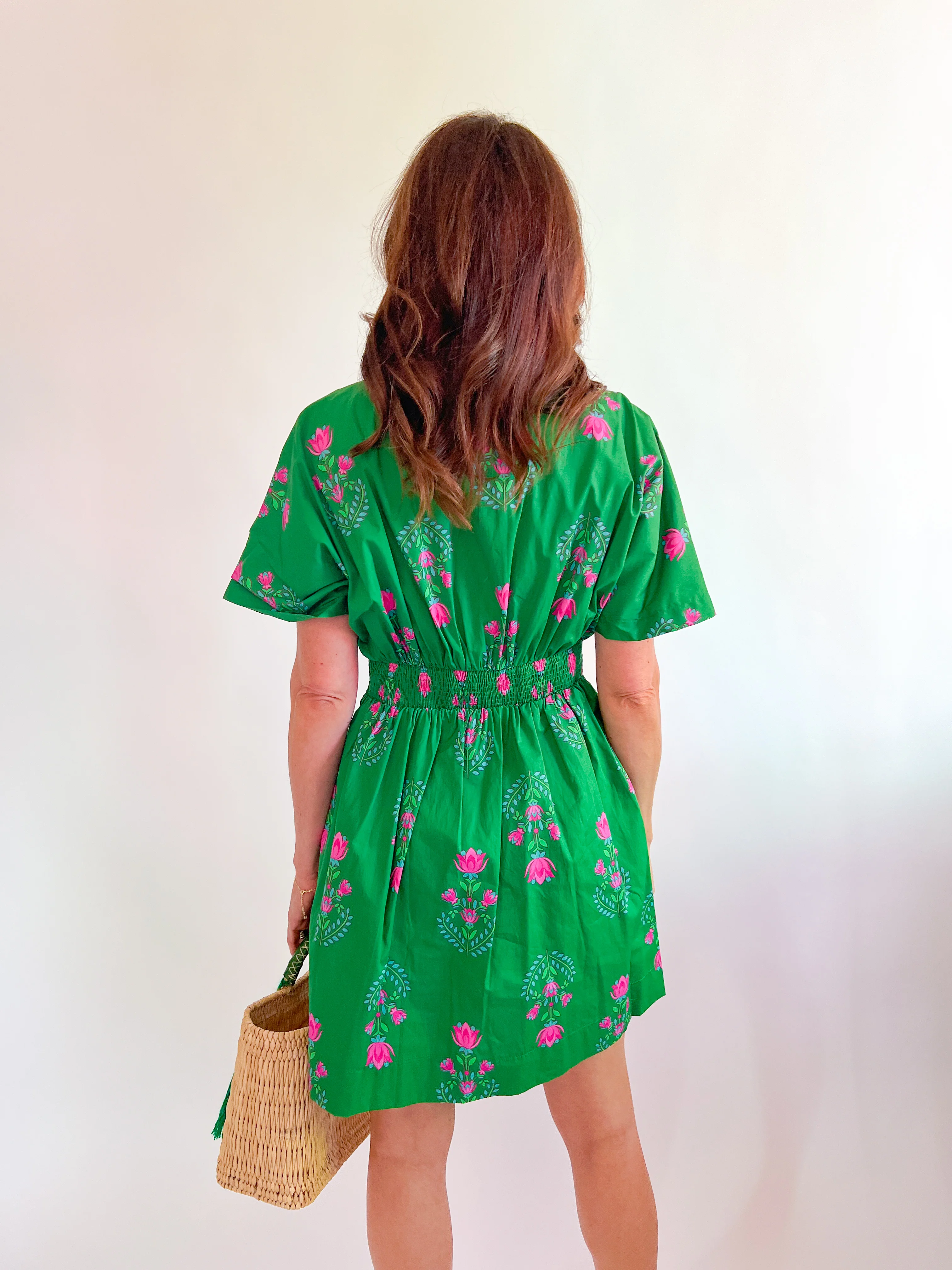 Garden Pink Mini Dress - Image 2