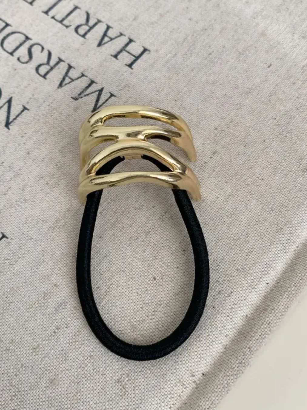 Gold Metal Hair Tie Hair Accessory Hair Band - Image 7