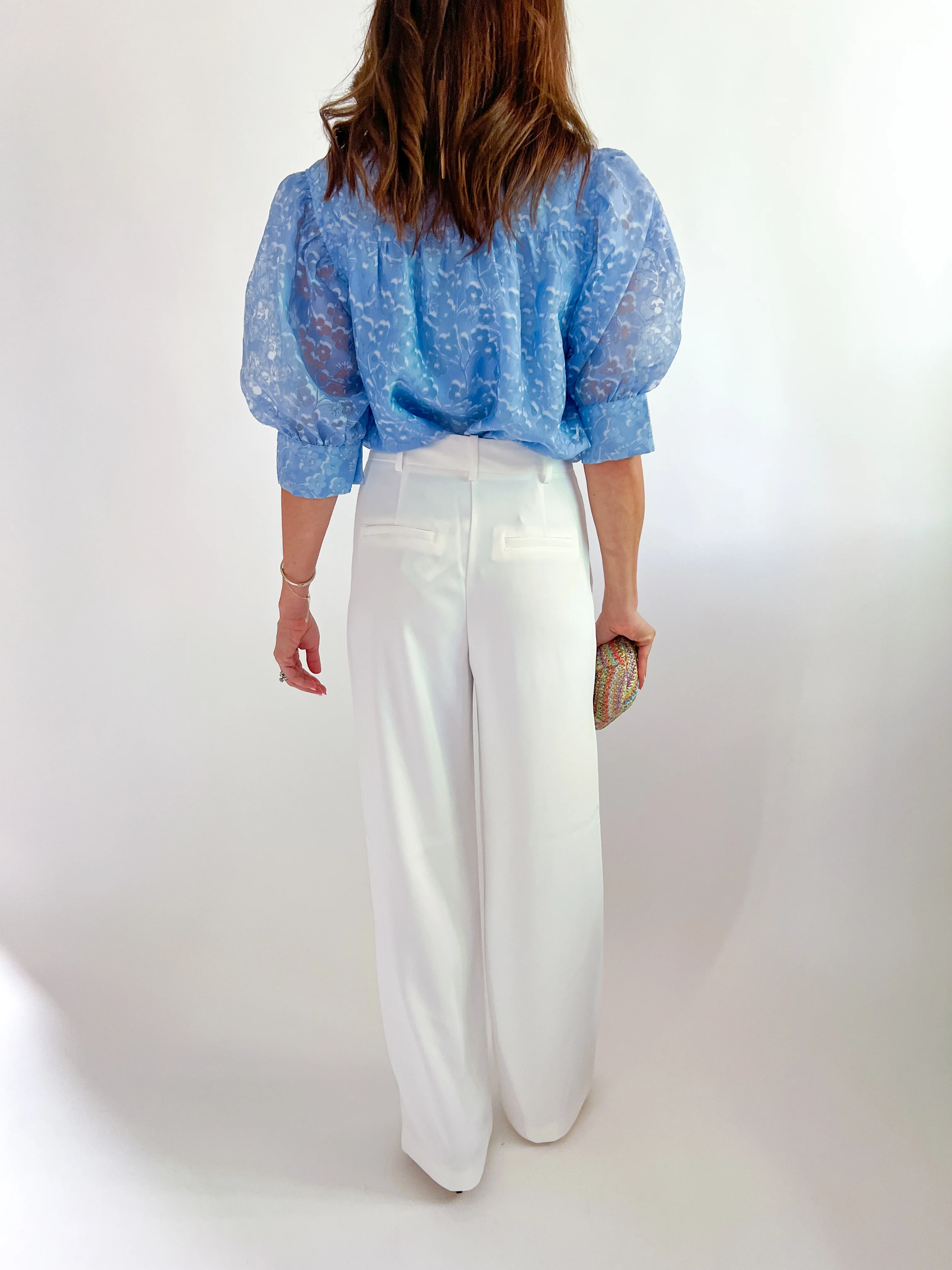 Summer White Harrie Suiting Trouser - Image 3
