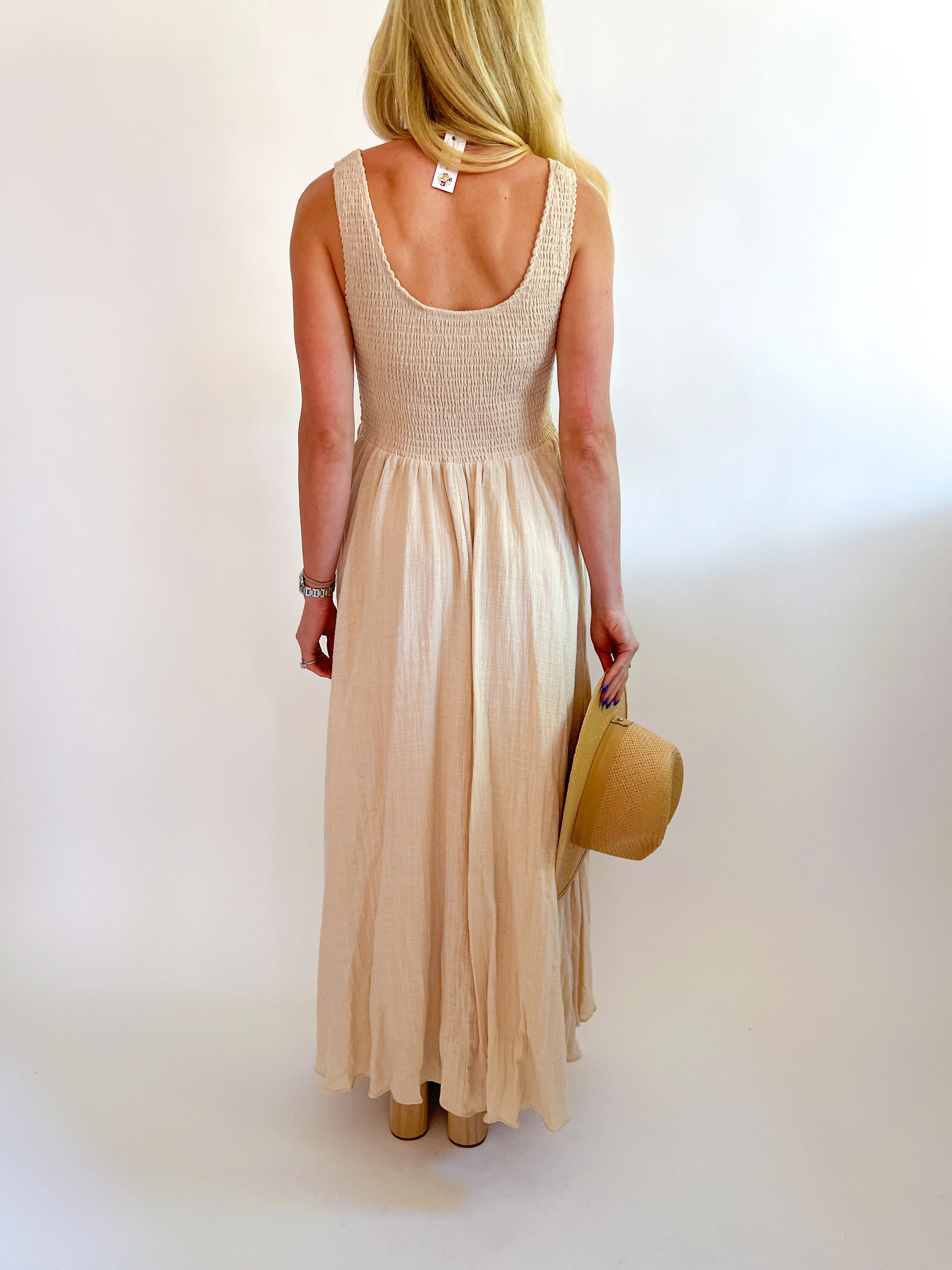 Kaylen Sleeveless Maxi Cotton Dress - Image 3