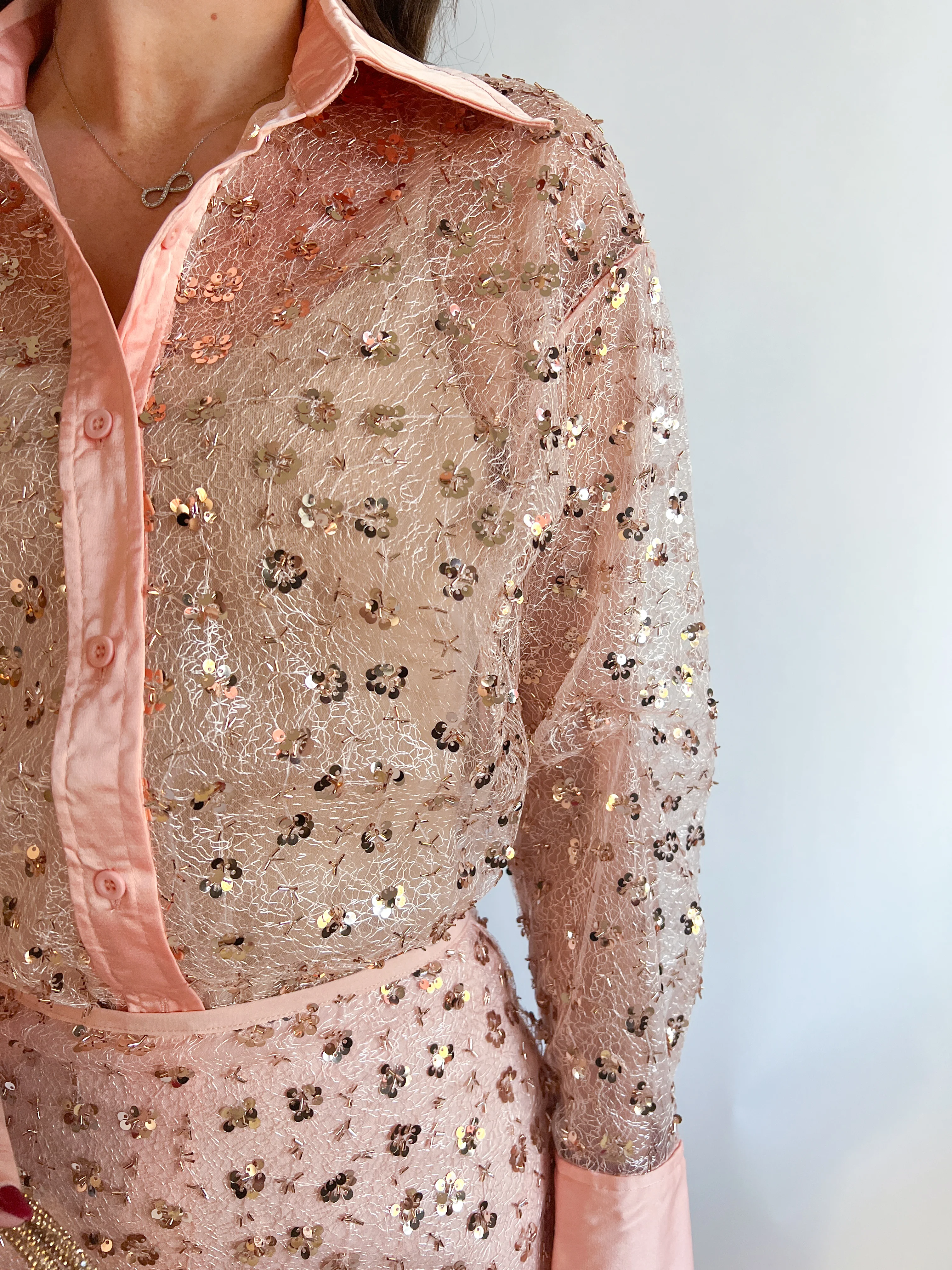 Sheer Sequin Shirt - Image 8