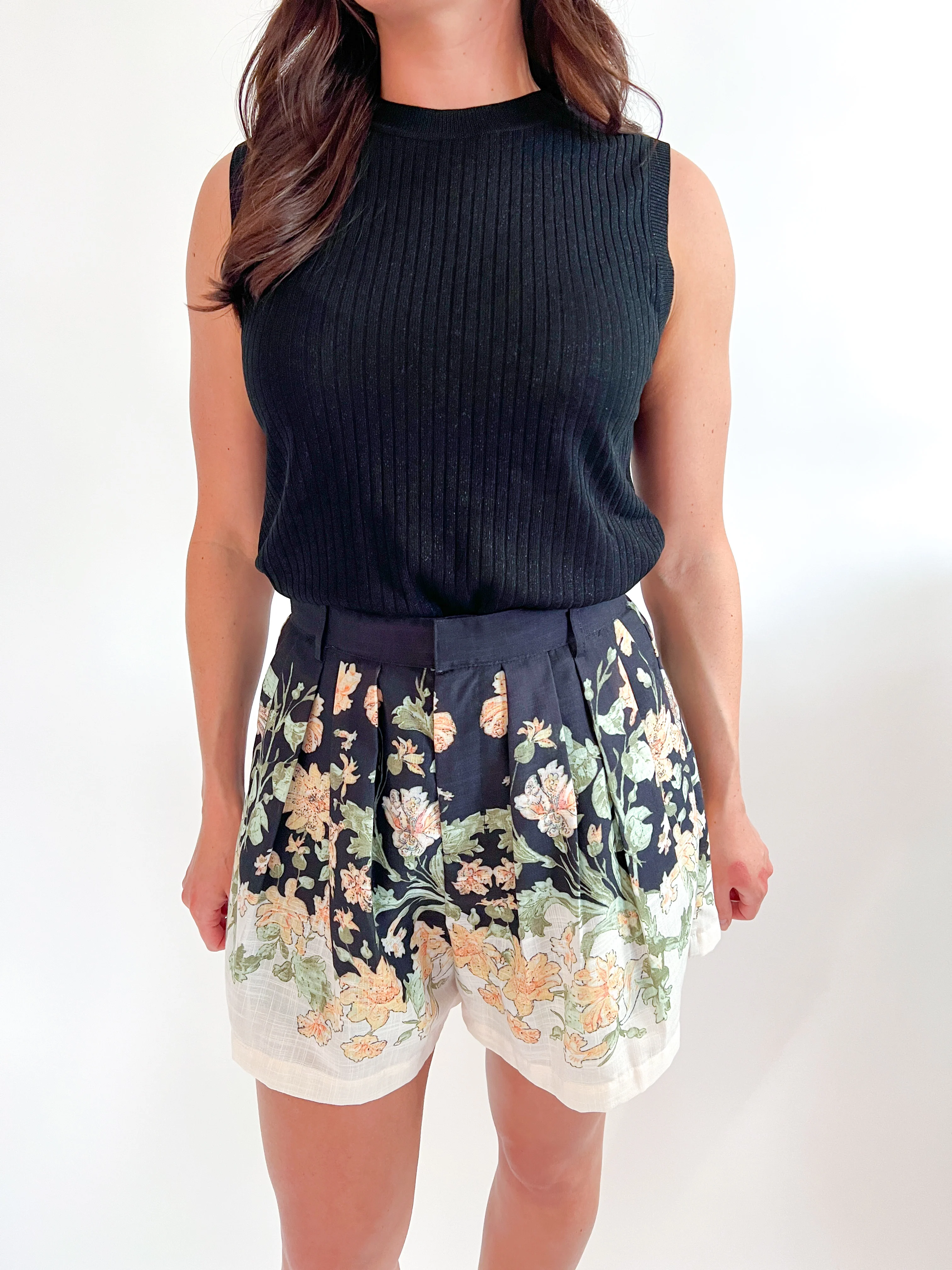 Metallic Ribbed Knit Sleeveless Top - Image 6