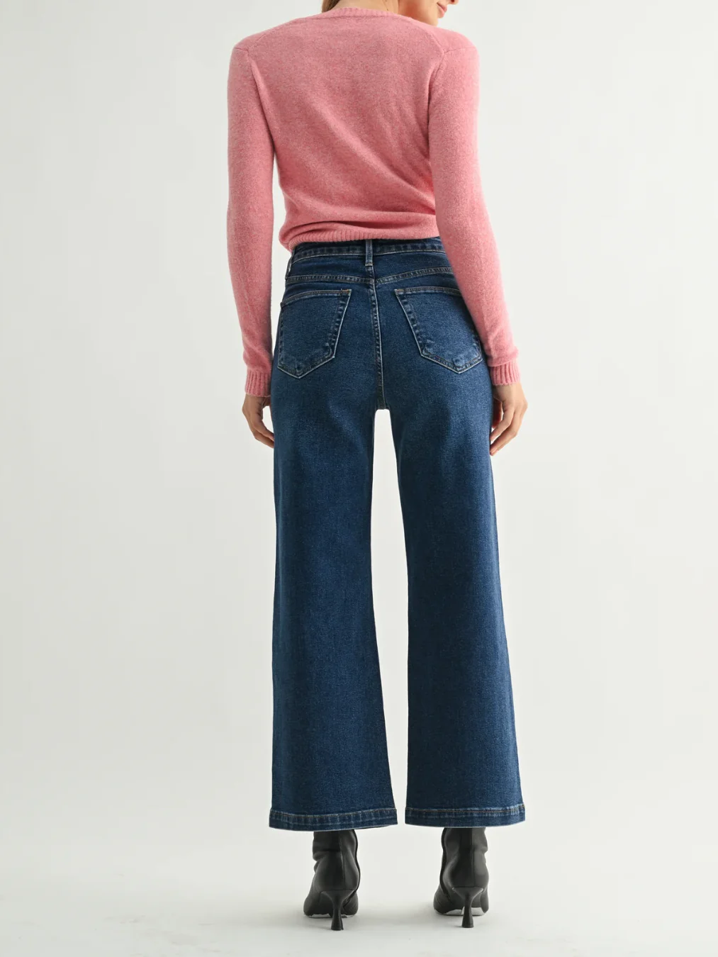 Patch Pocket Wide Leg Denim - Image 4