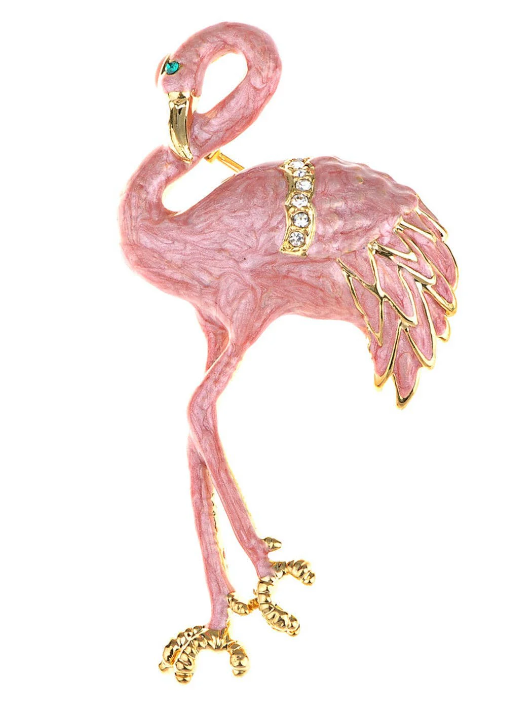 Pink Flamingo Brooch Pin - Image 2