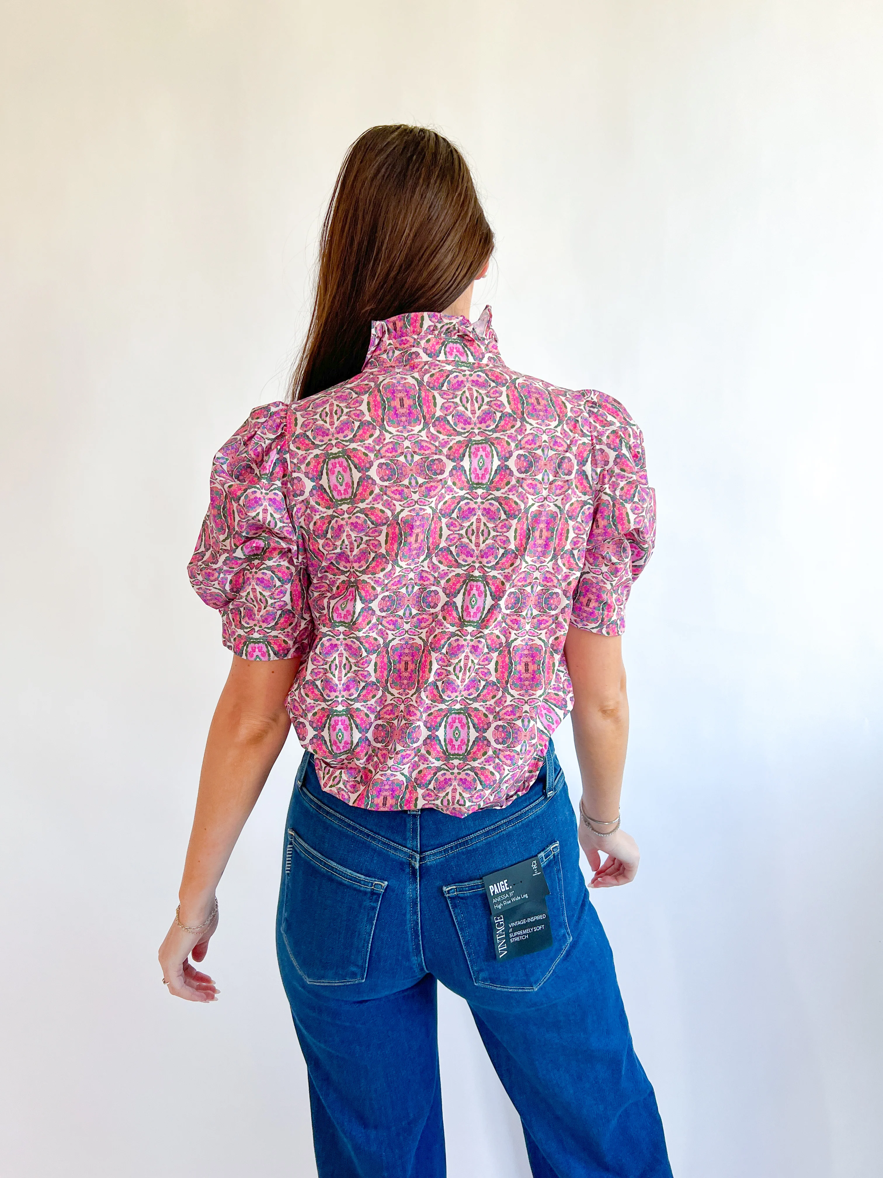 Pink Puff Ruffle Top - Image 2
