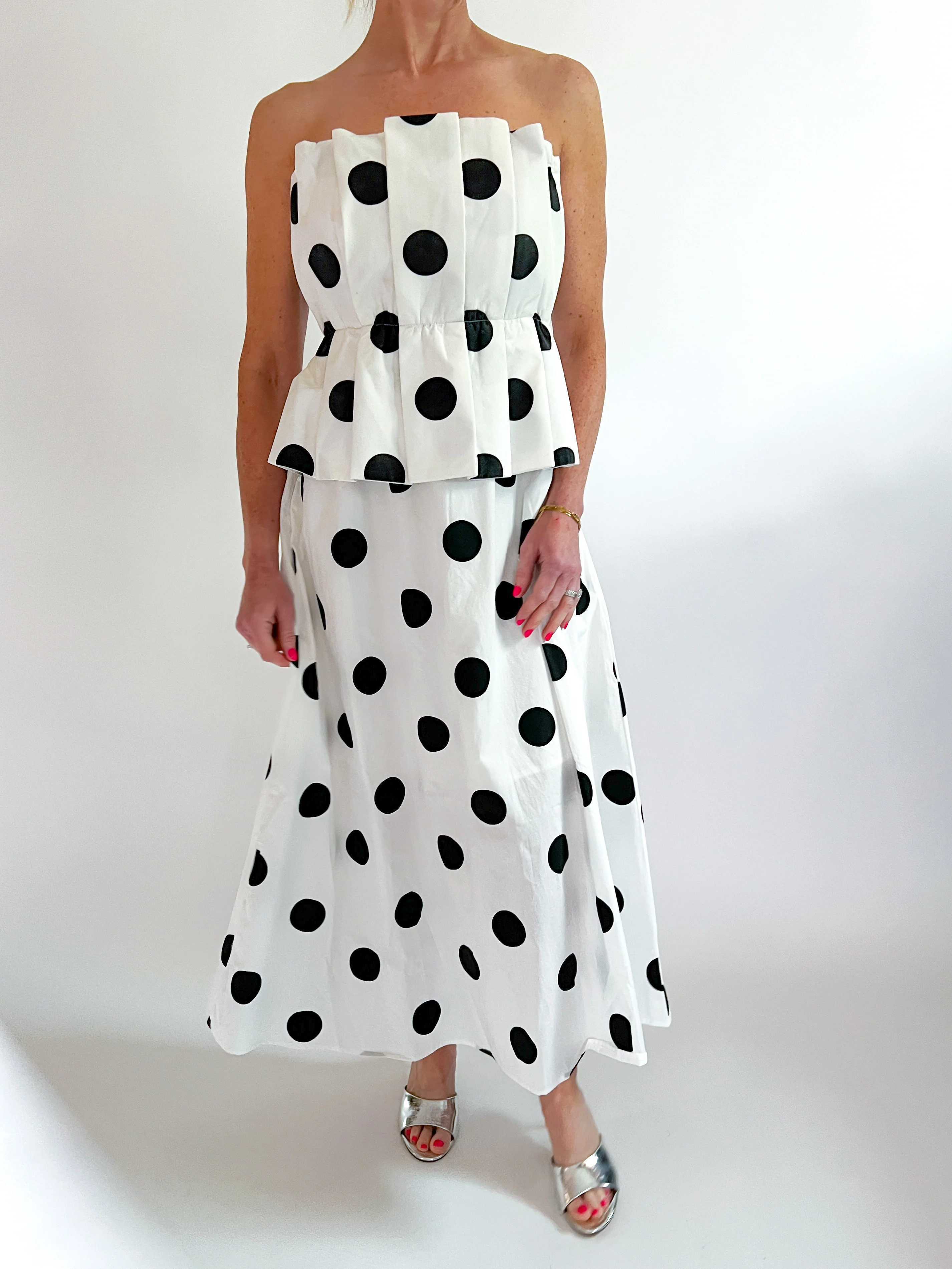 Polka Dot Midi Dress - Image 2