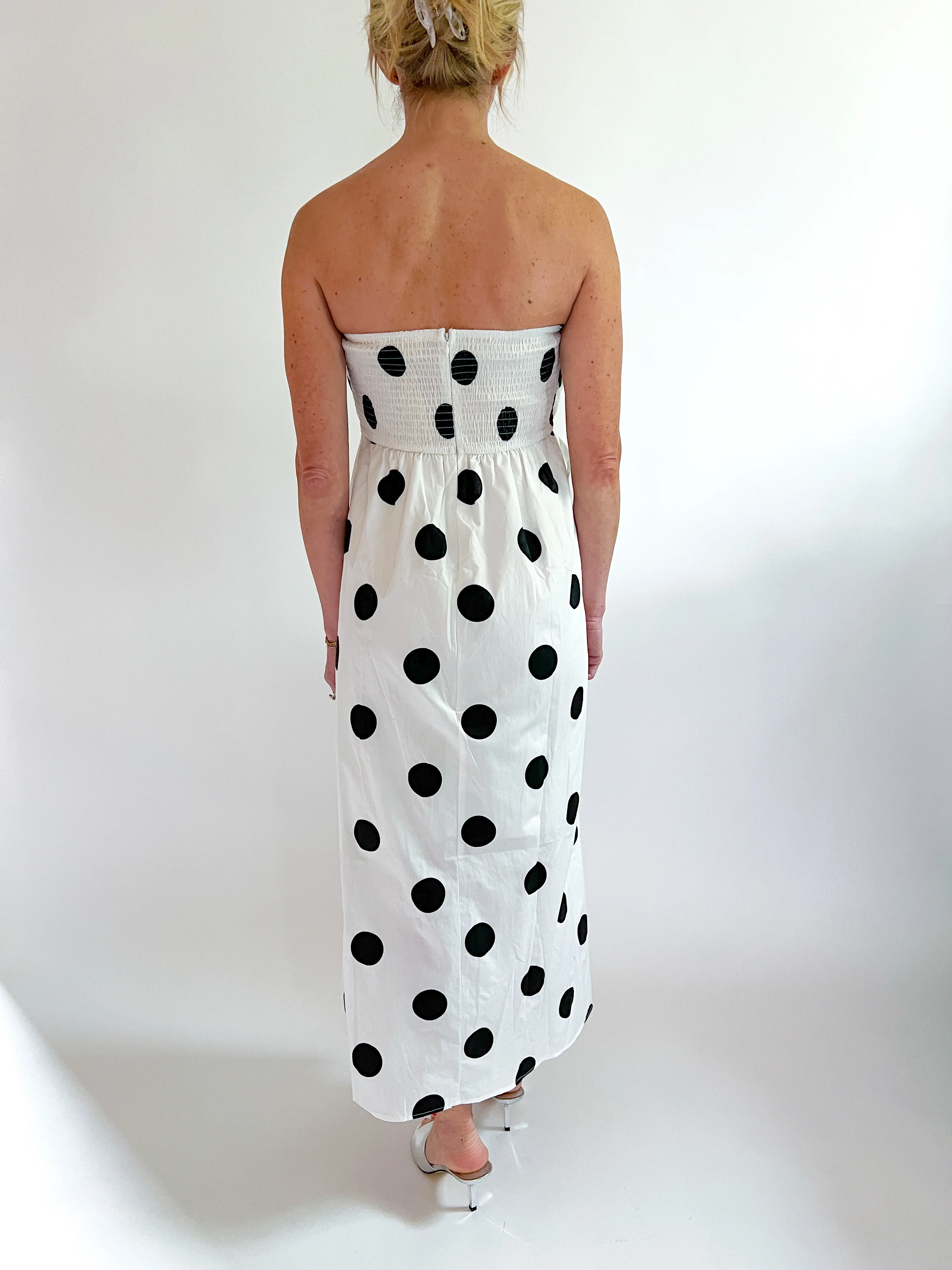 Polka Dot Midi Dress - Image 3