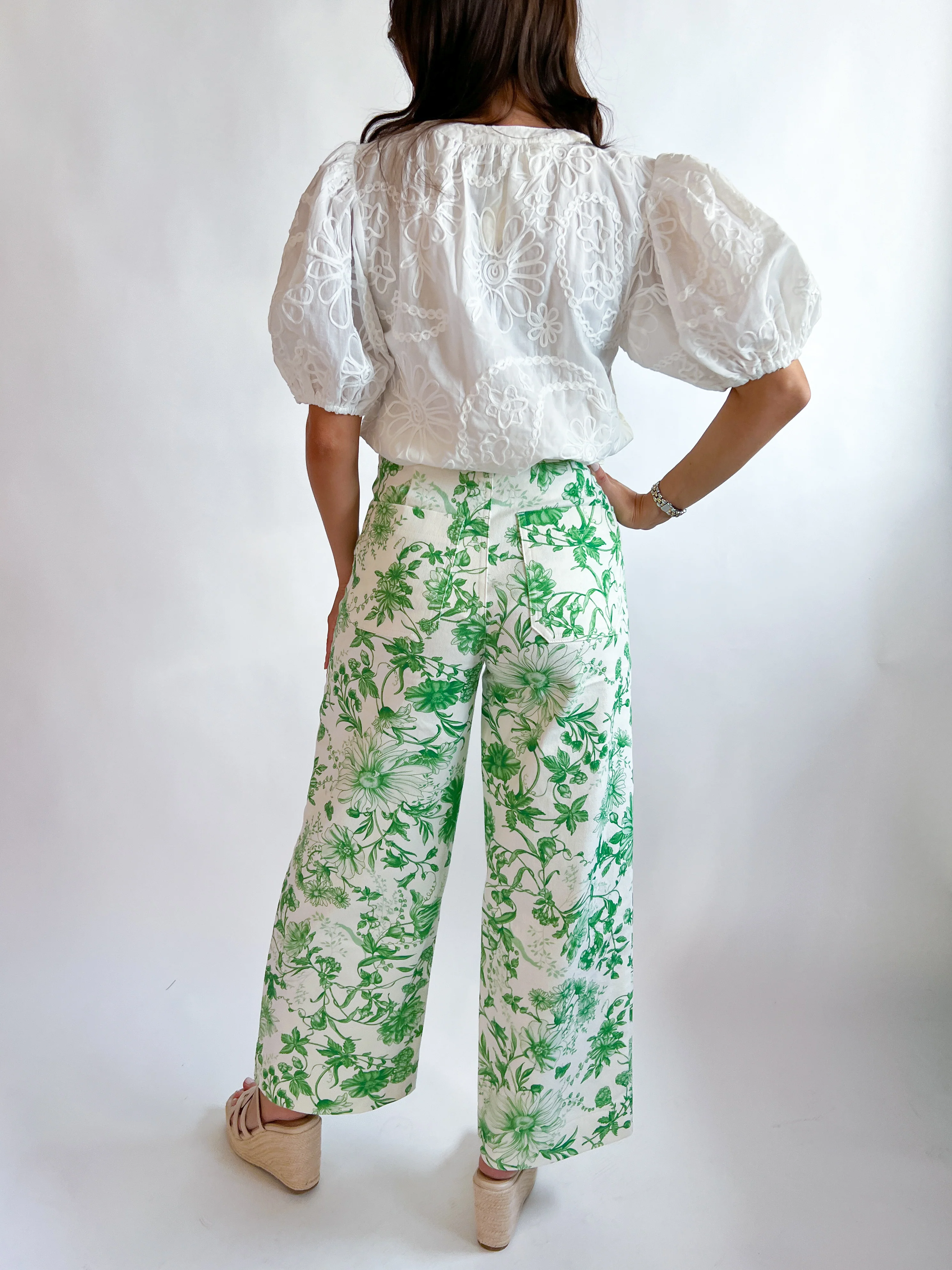 Adler Floral Print Wide Leg Pants - Image 4