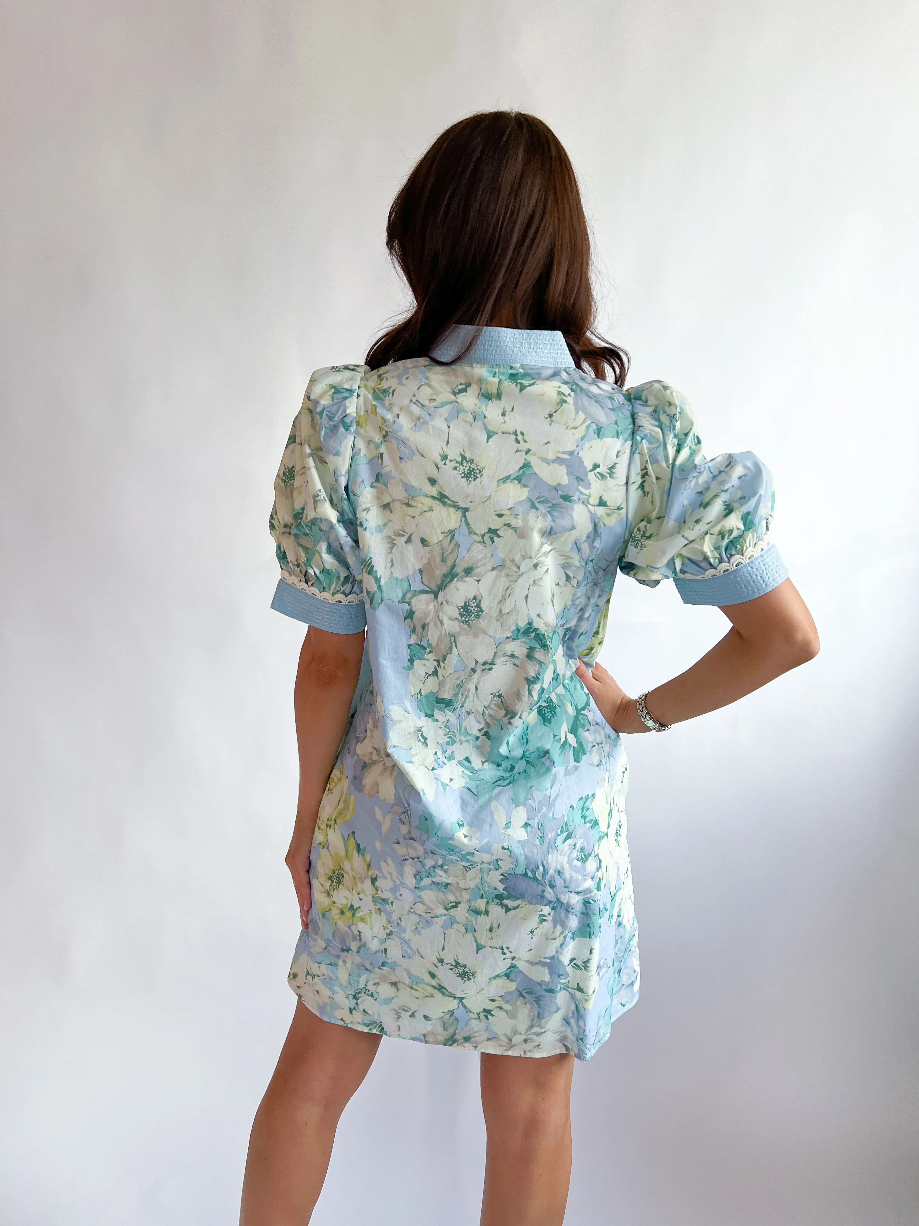 Marie Floral Mini Dress - Image 3