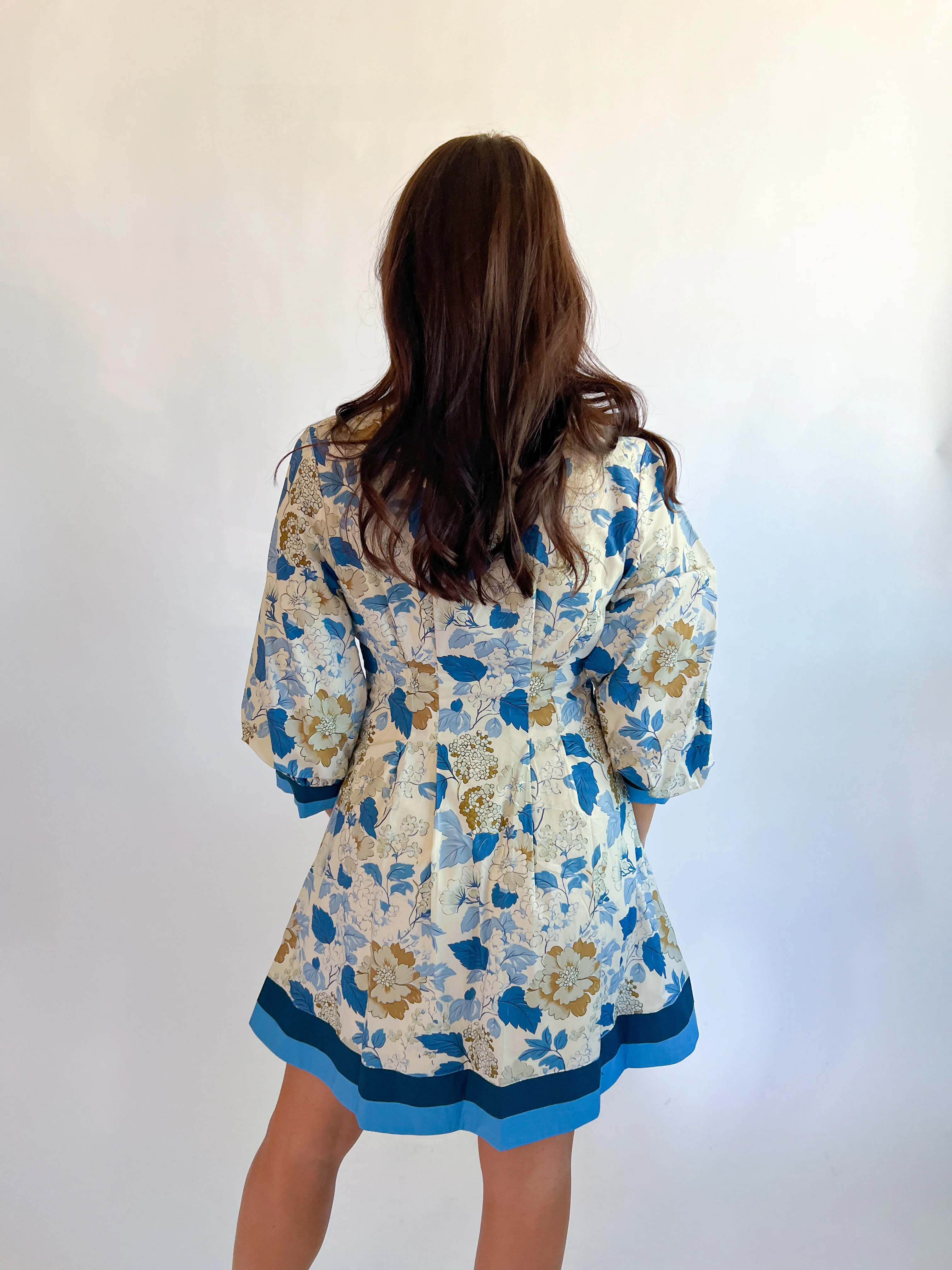 Amelia Floral Print Mini Dress - Image 3