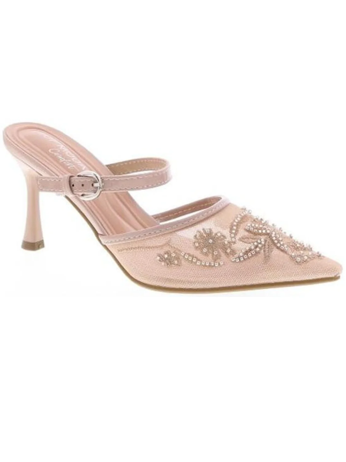 Jensen Mesh Embellished Heel