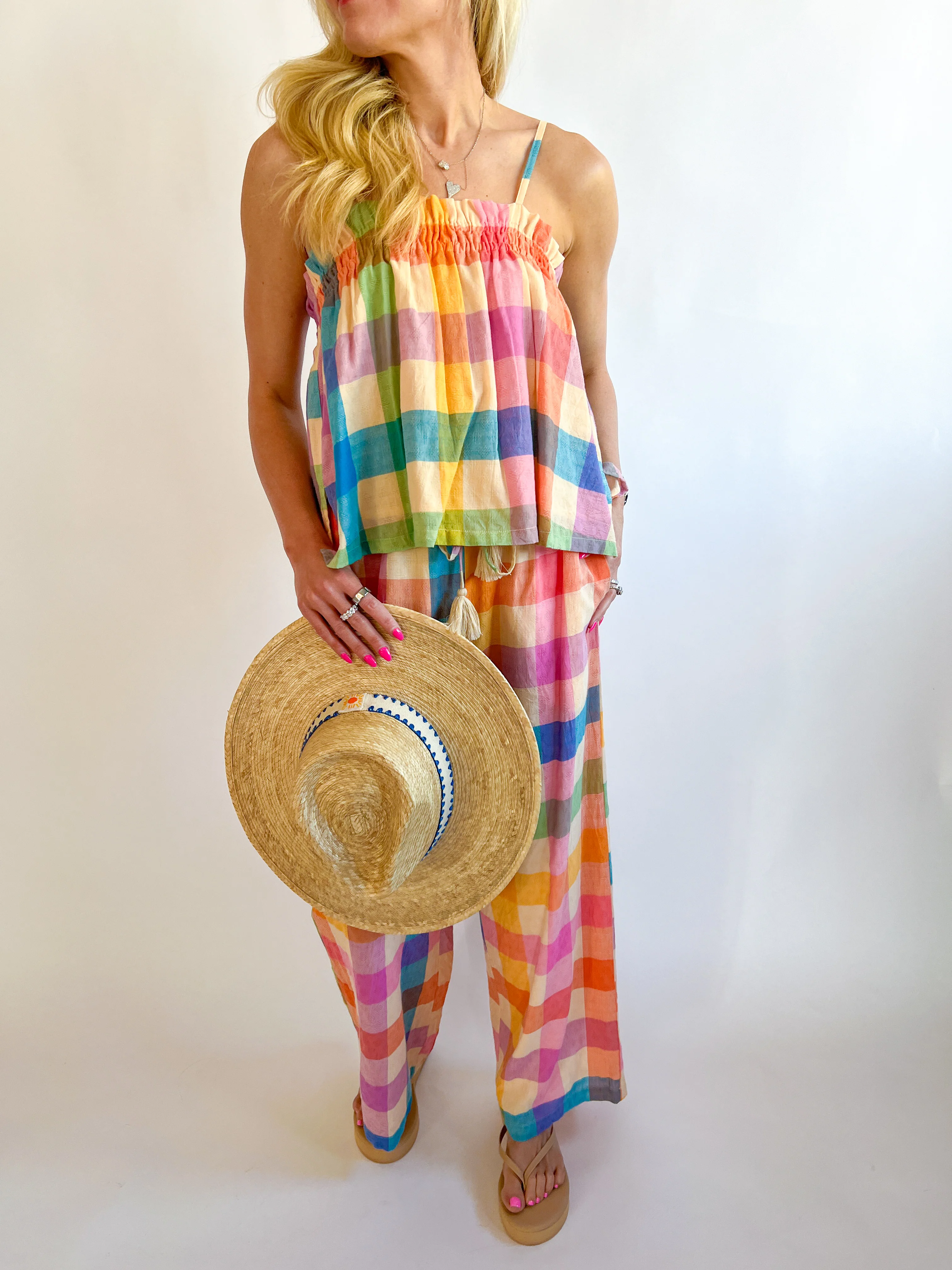 Rainbow Plaid Daphne Pant - Image 3
