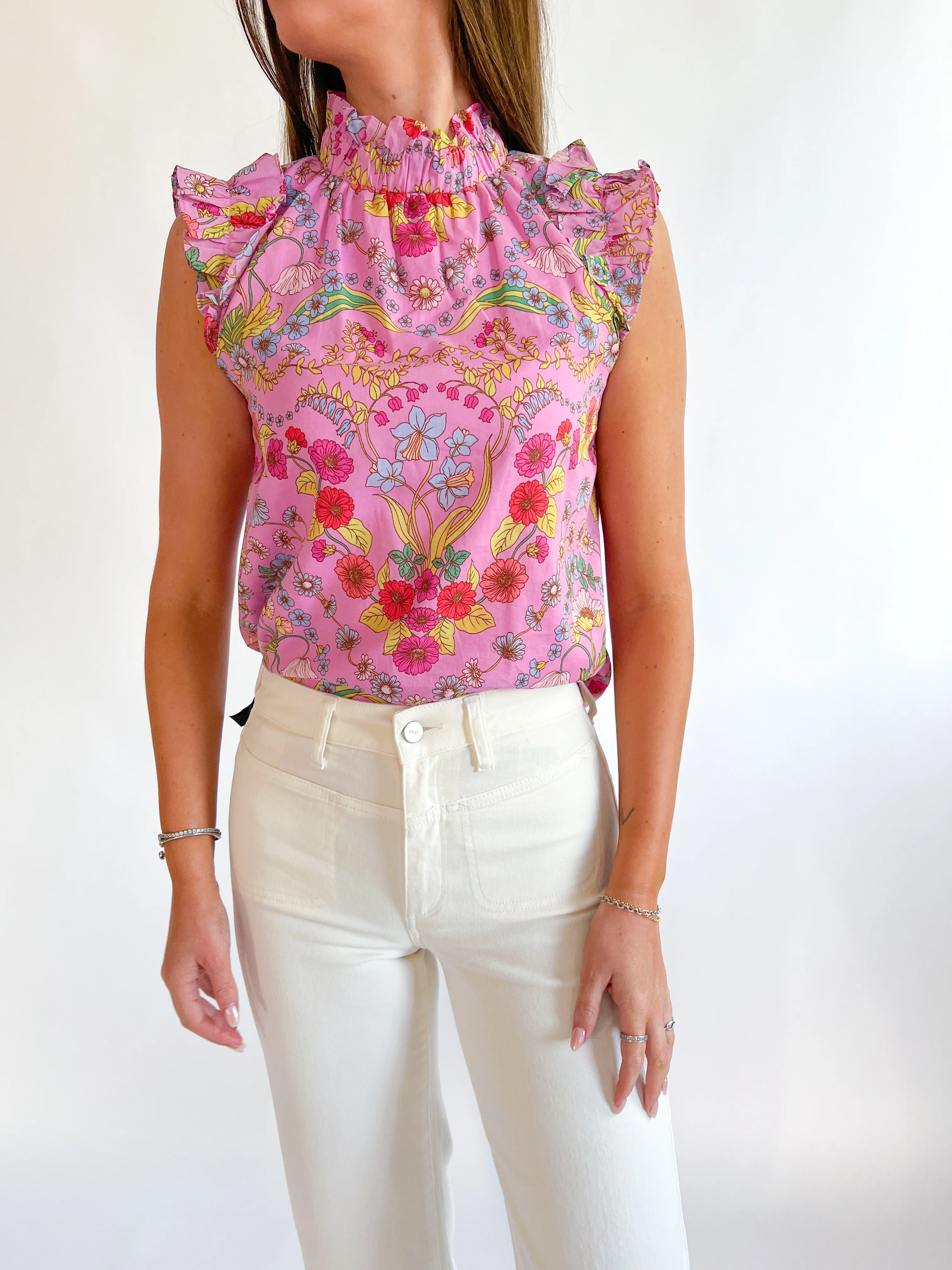 Ramsie Floral Ruffle Top - Image 2