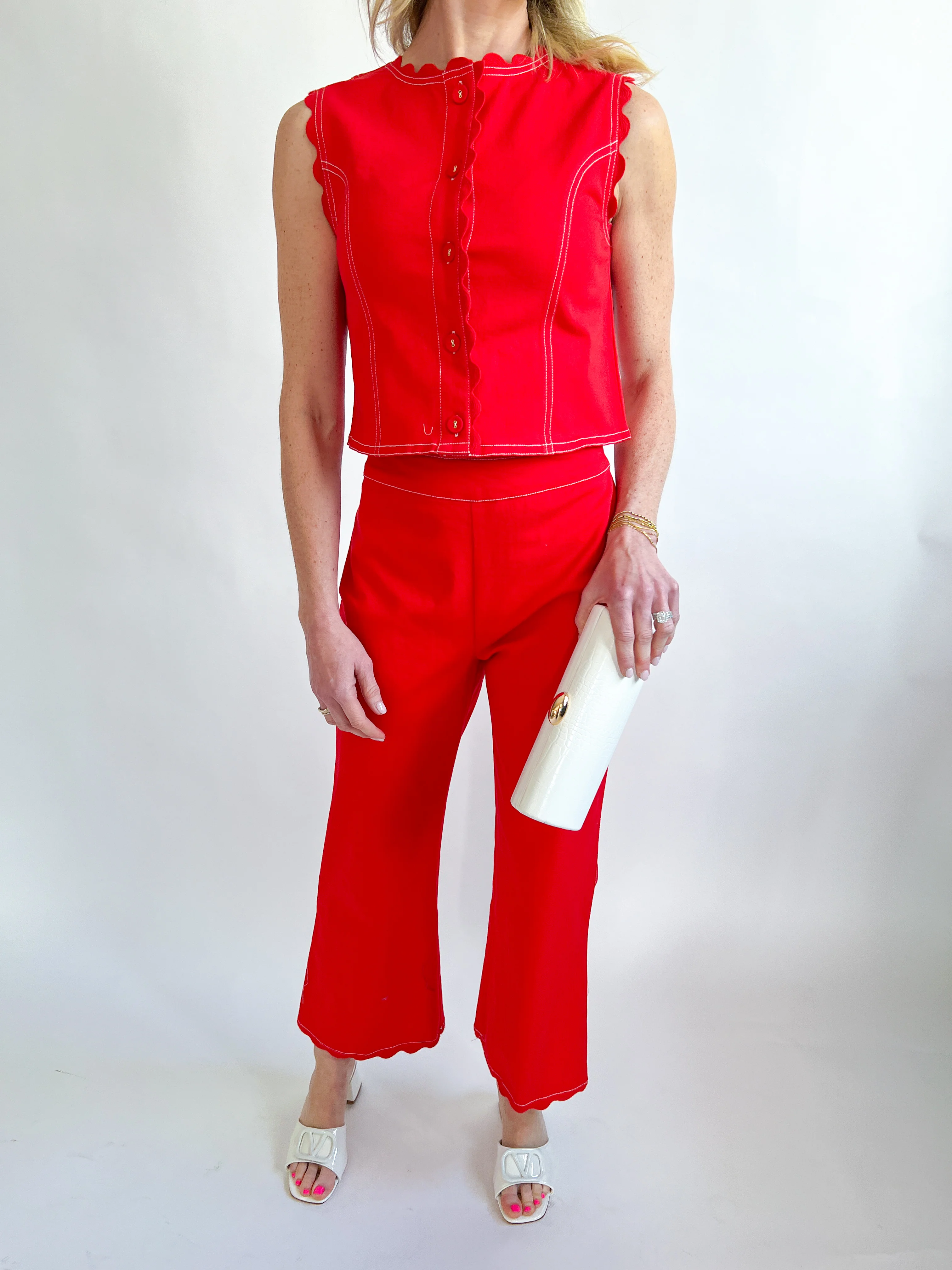 Rory Poppy Red Top - Image 4
