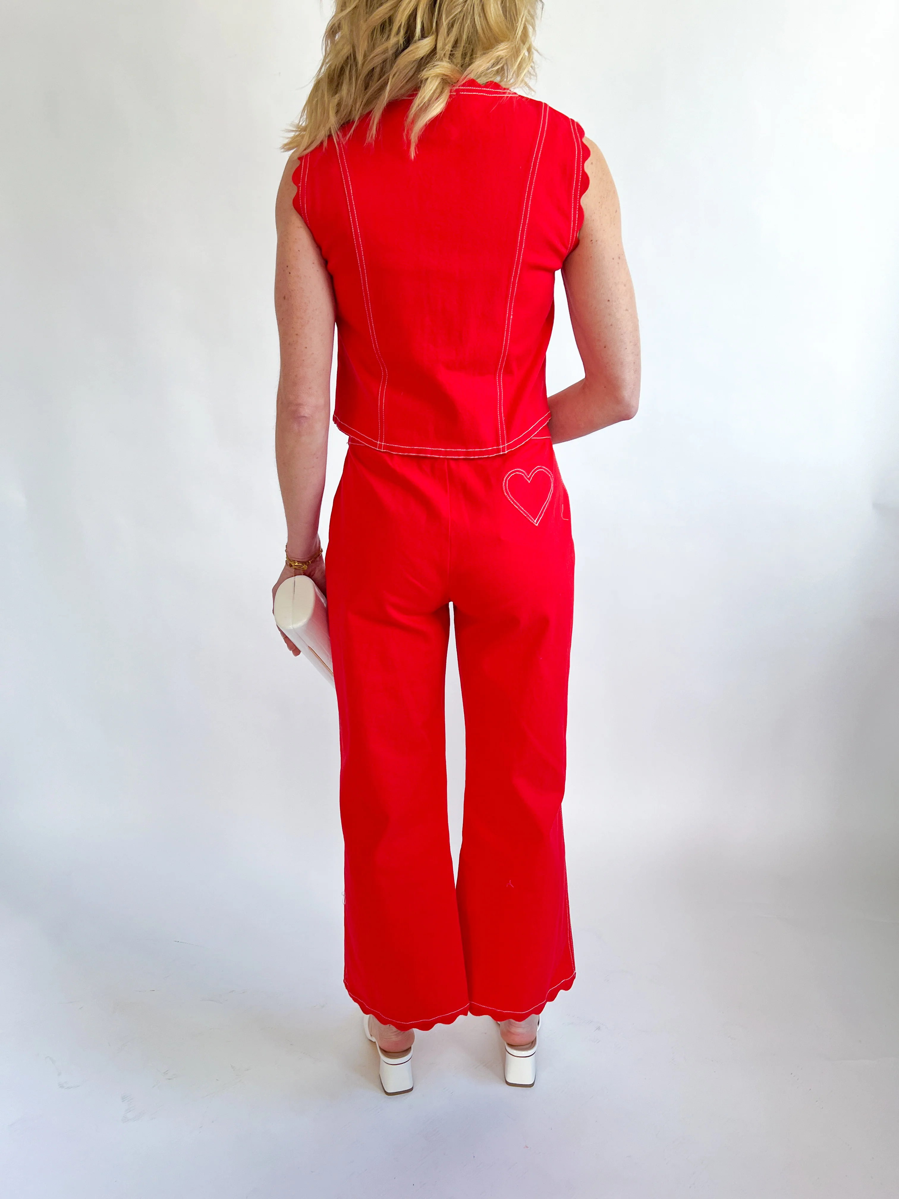 Rory Red Poppy Pant - Image 3