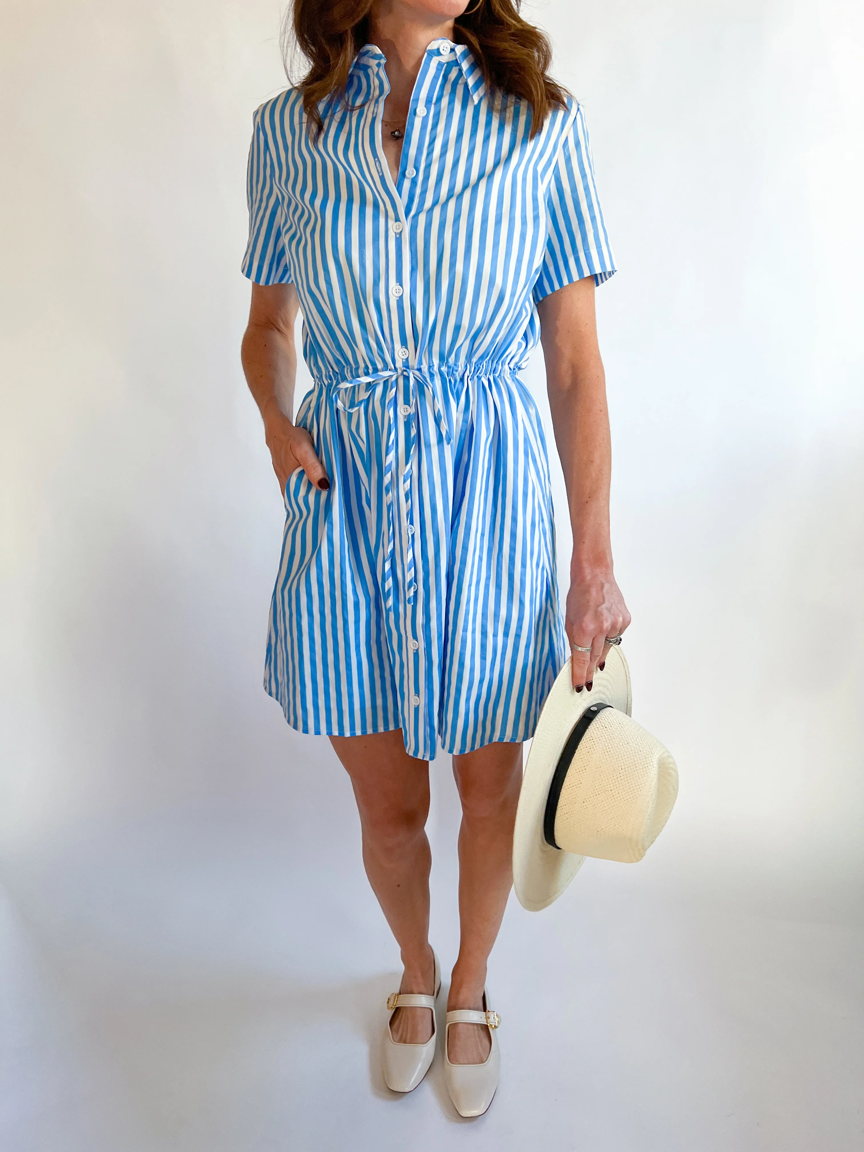 Saida Striped Kenda Shift Mini Dress - Image 3
