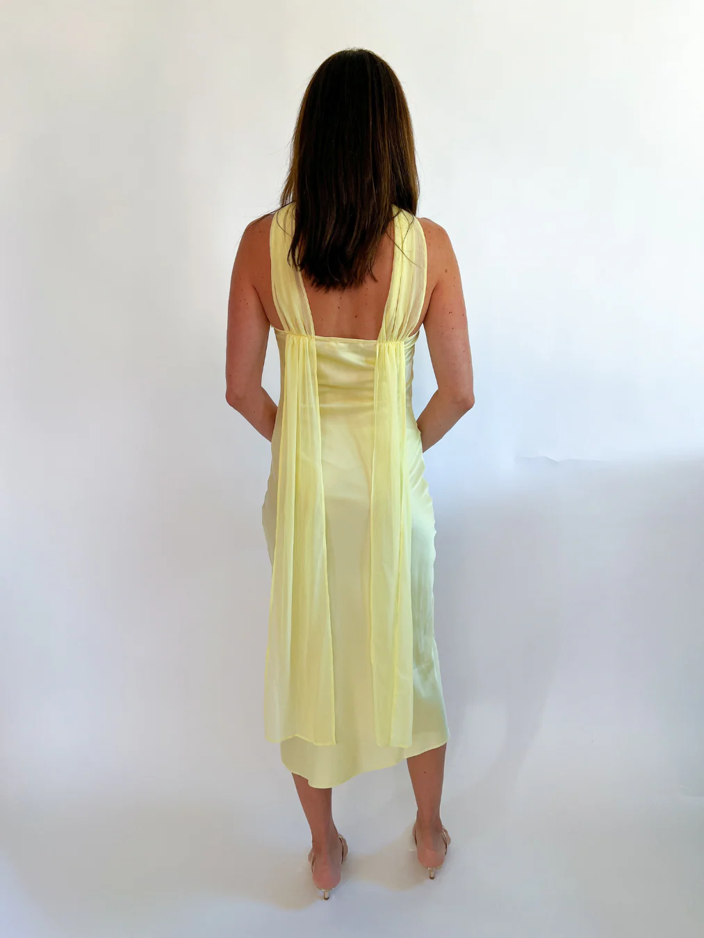 Sasha High Neck Midi Dress - Image 3